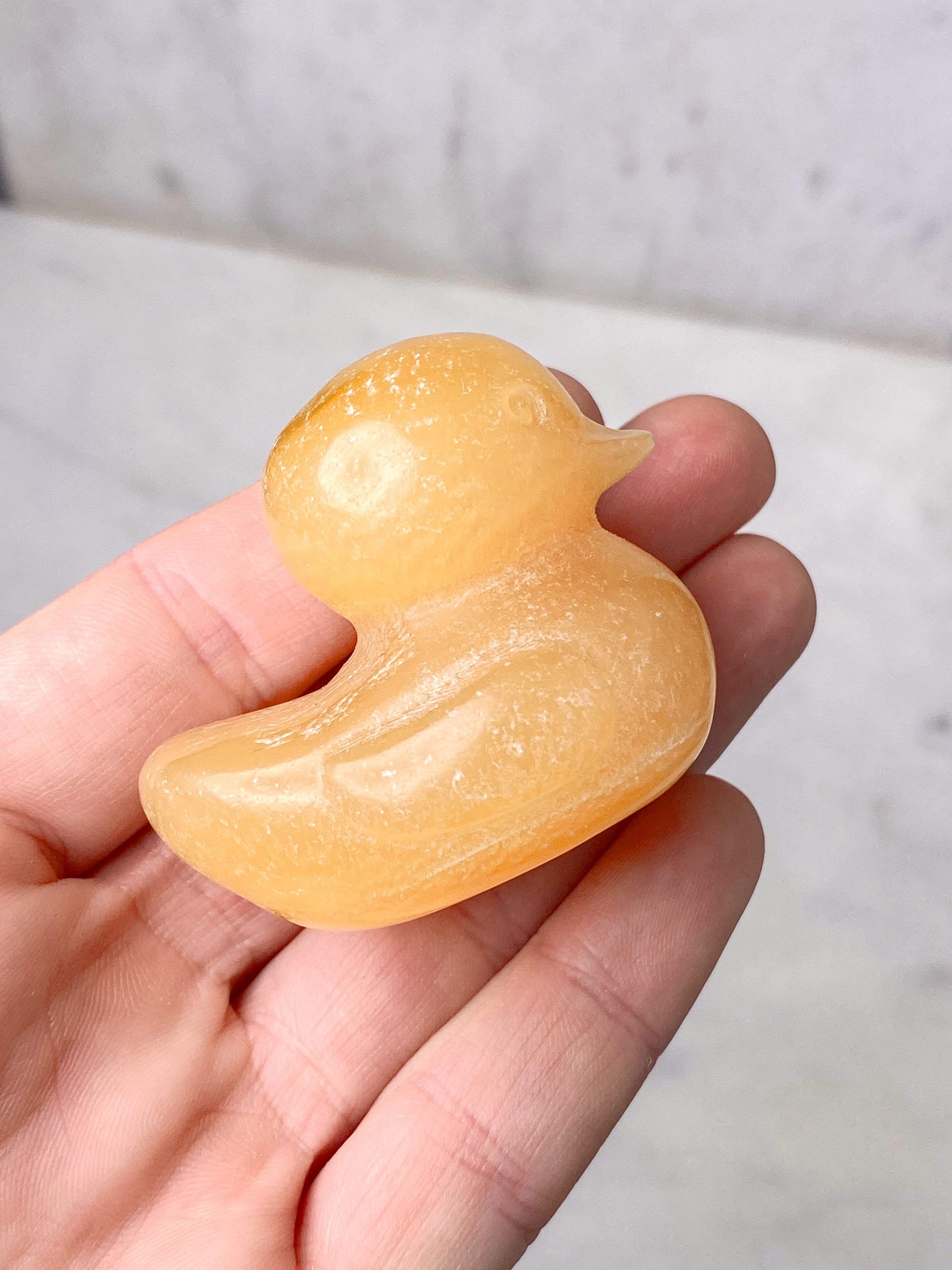 Orange kalcitpumpa med band