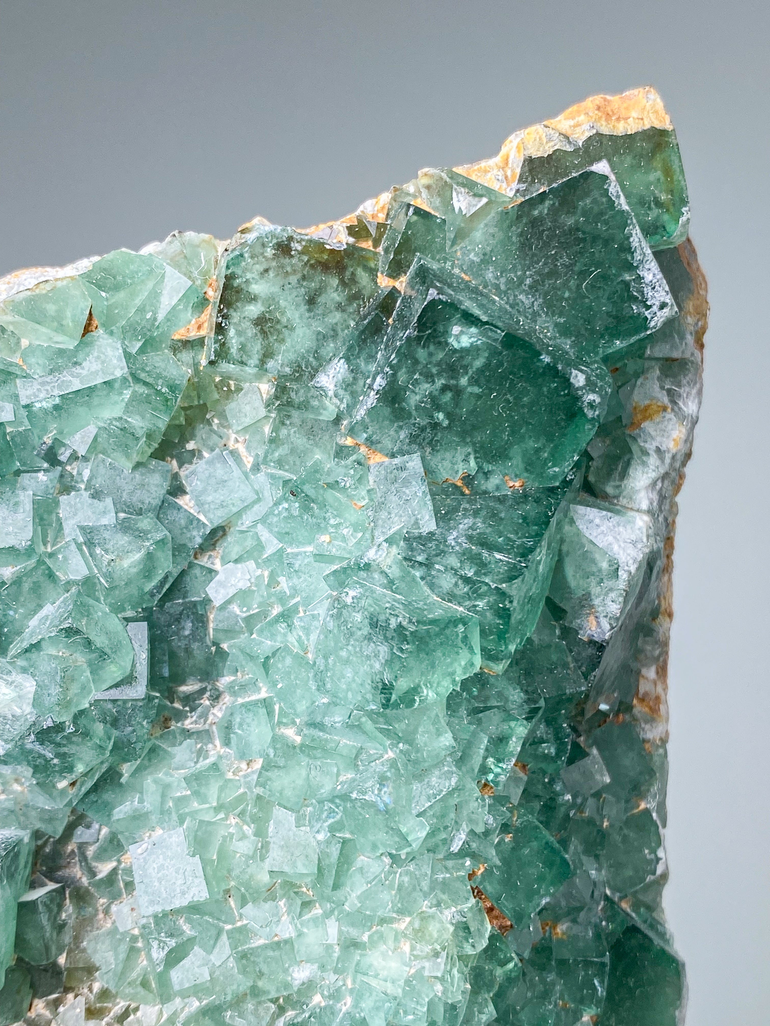 Grönt fluoritkluster (nr 3)