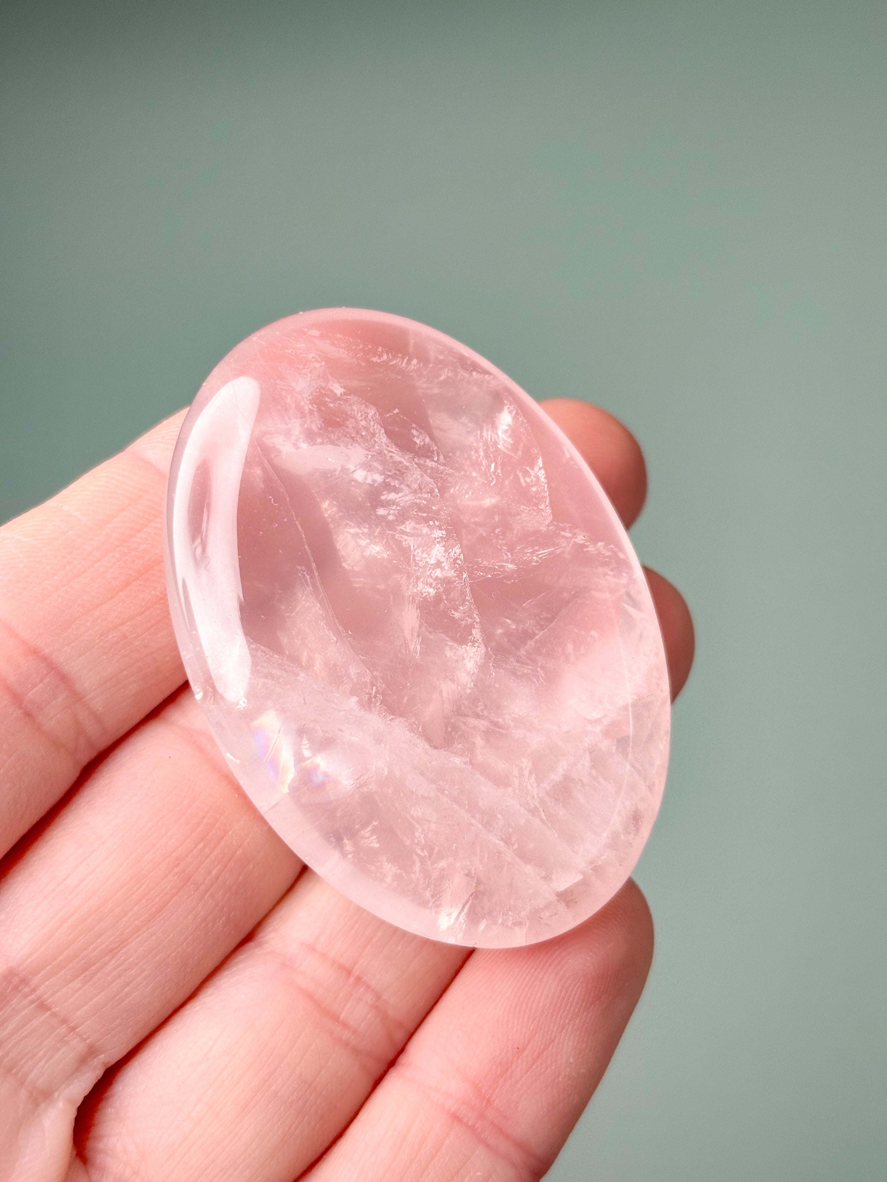 Rosenkvarts Palmsten (nr 23) Exklusiv kvalitet