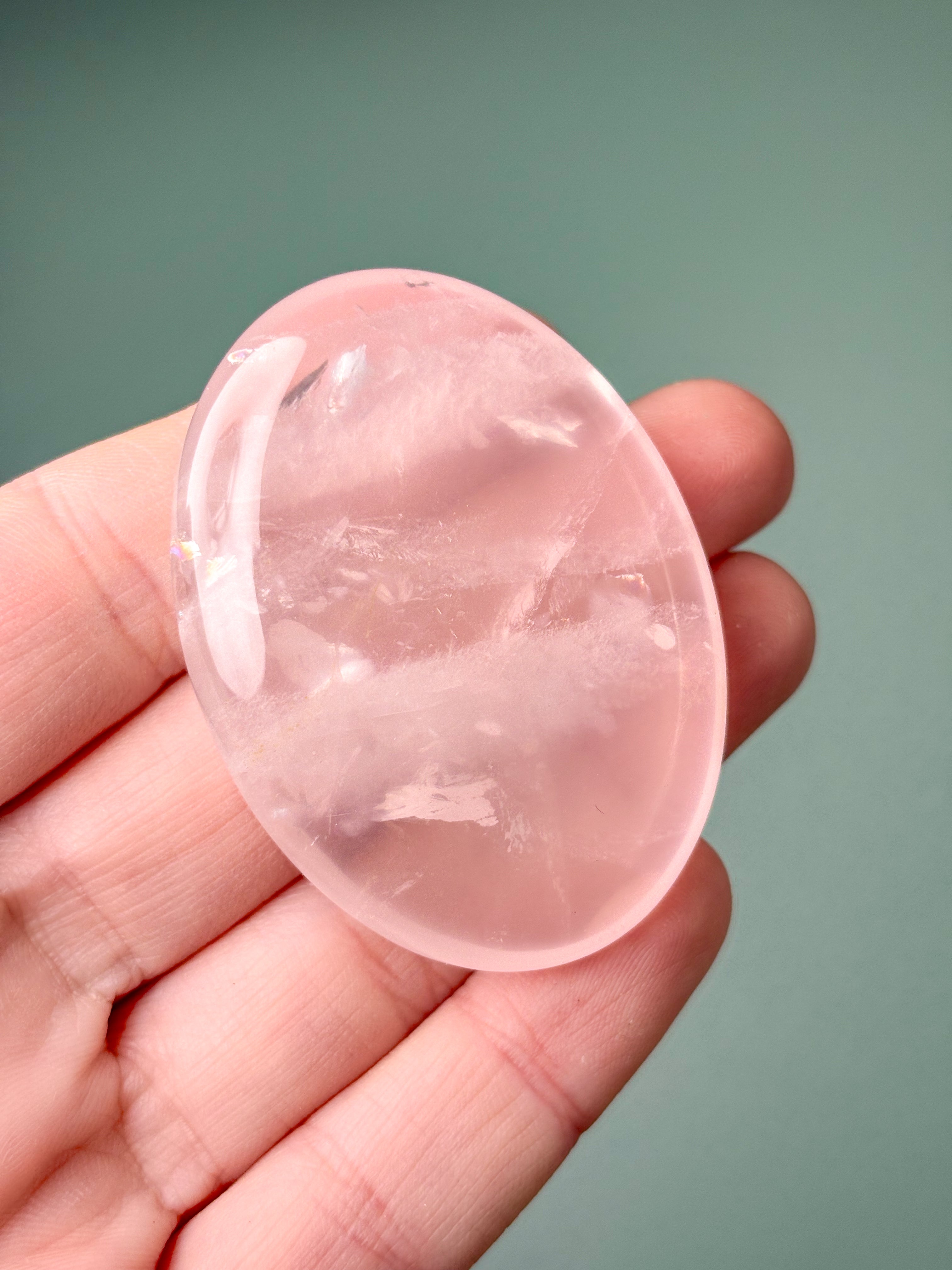 Rosenkvarts Palmsten (nr 25) Exklusiv kvalitet