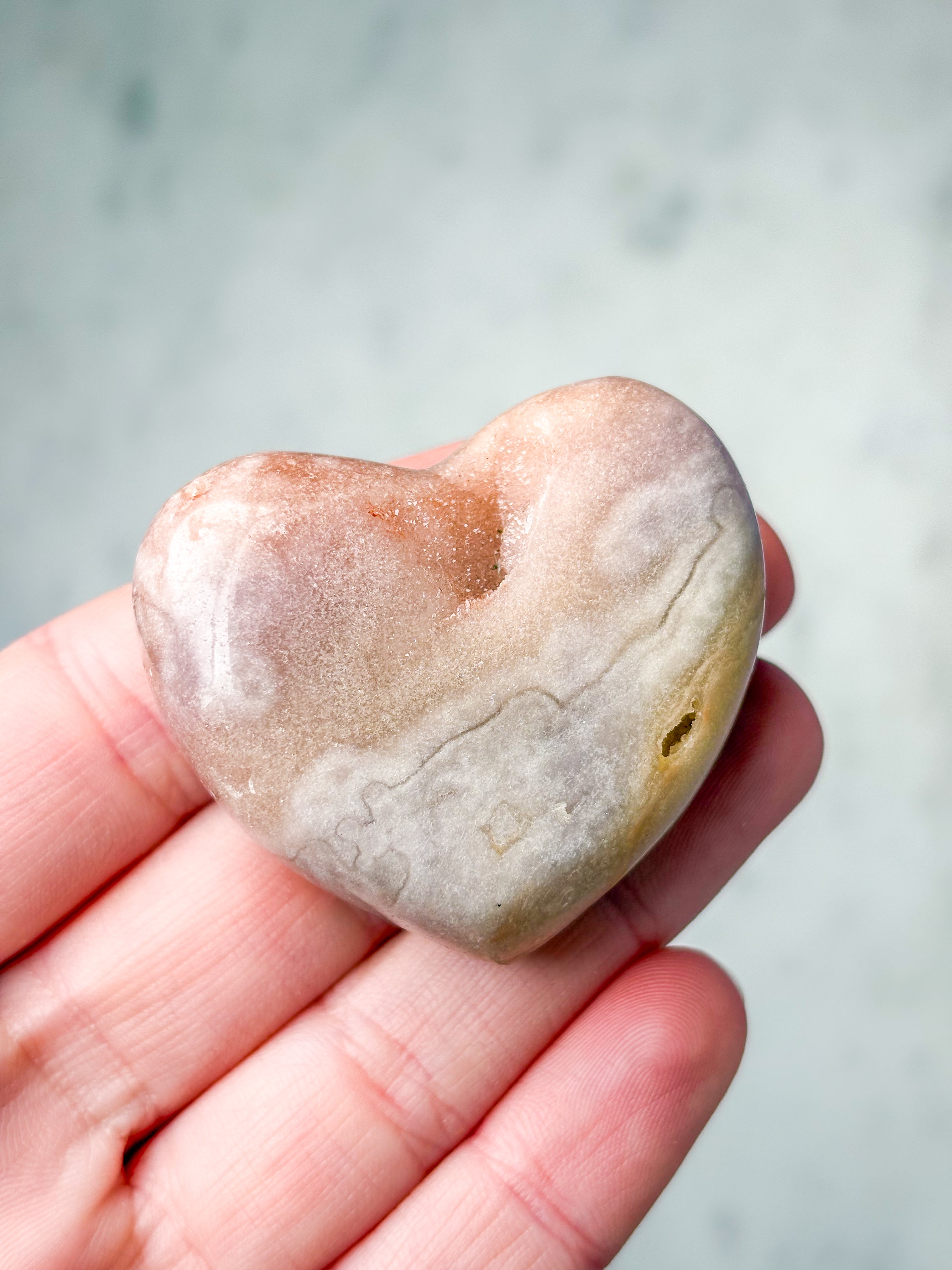 Rosa ametisthjärta (nr 9)