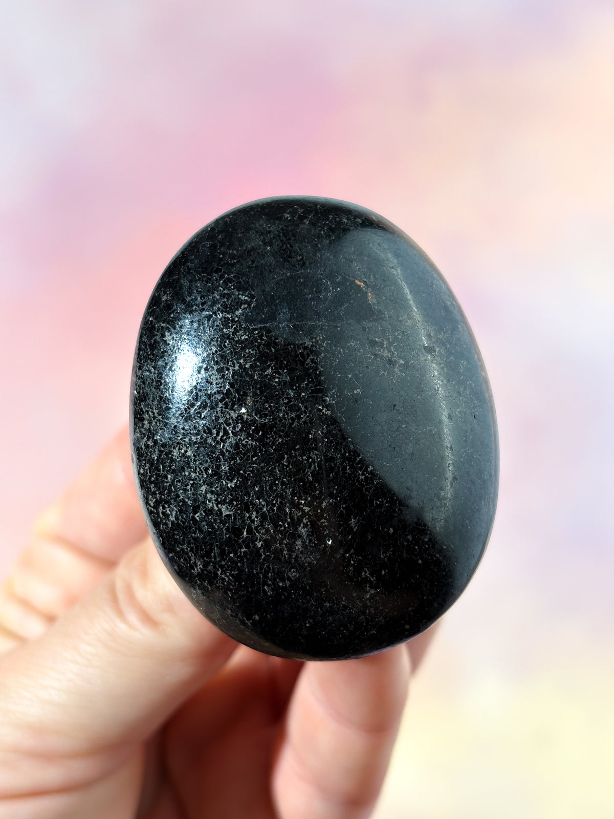 Svart Turmalin Palmstone (Nr 3)