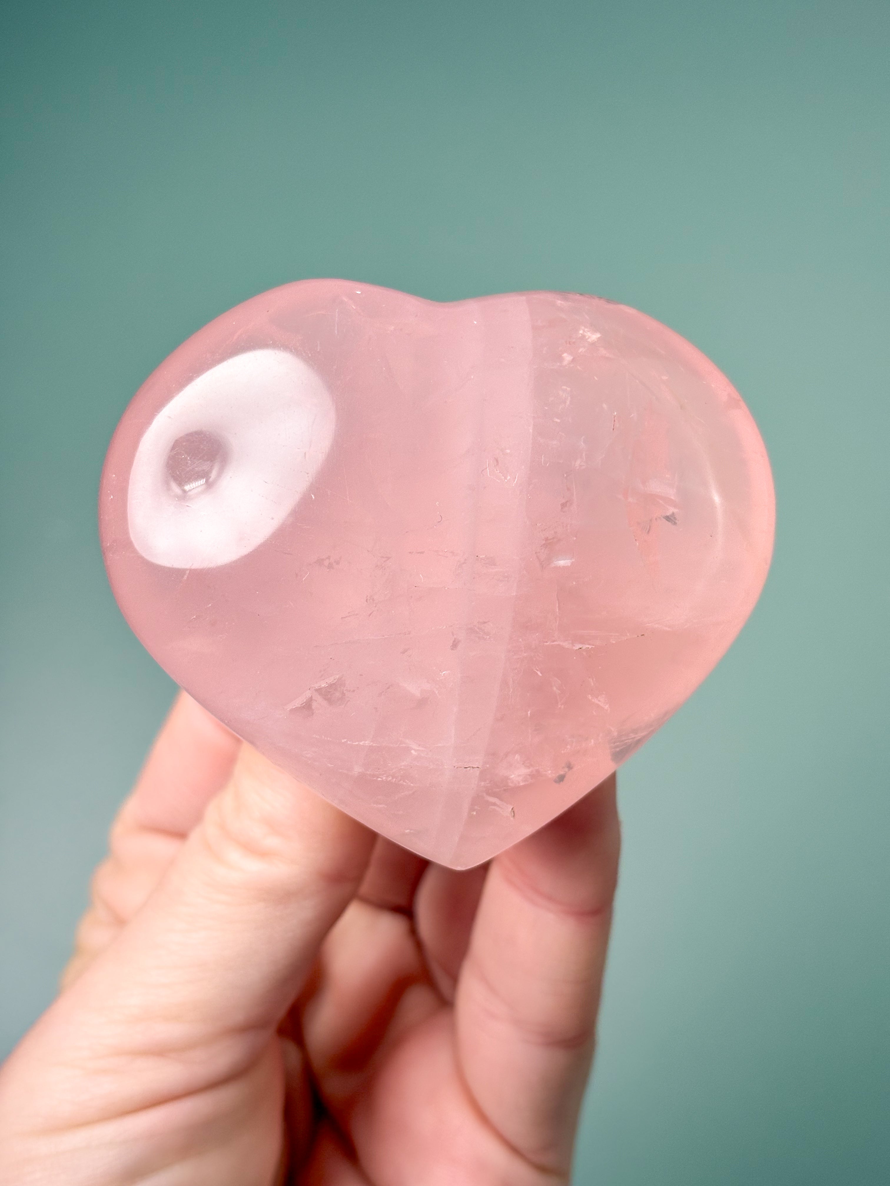 Rosenkvartshjärta (nr 10) Exklusiv kvalitet