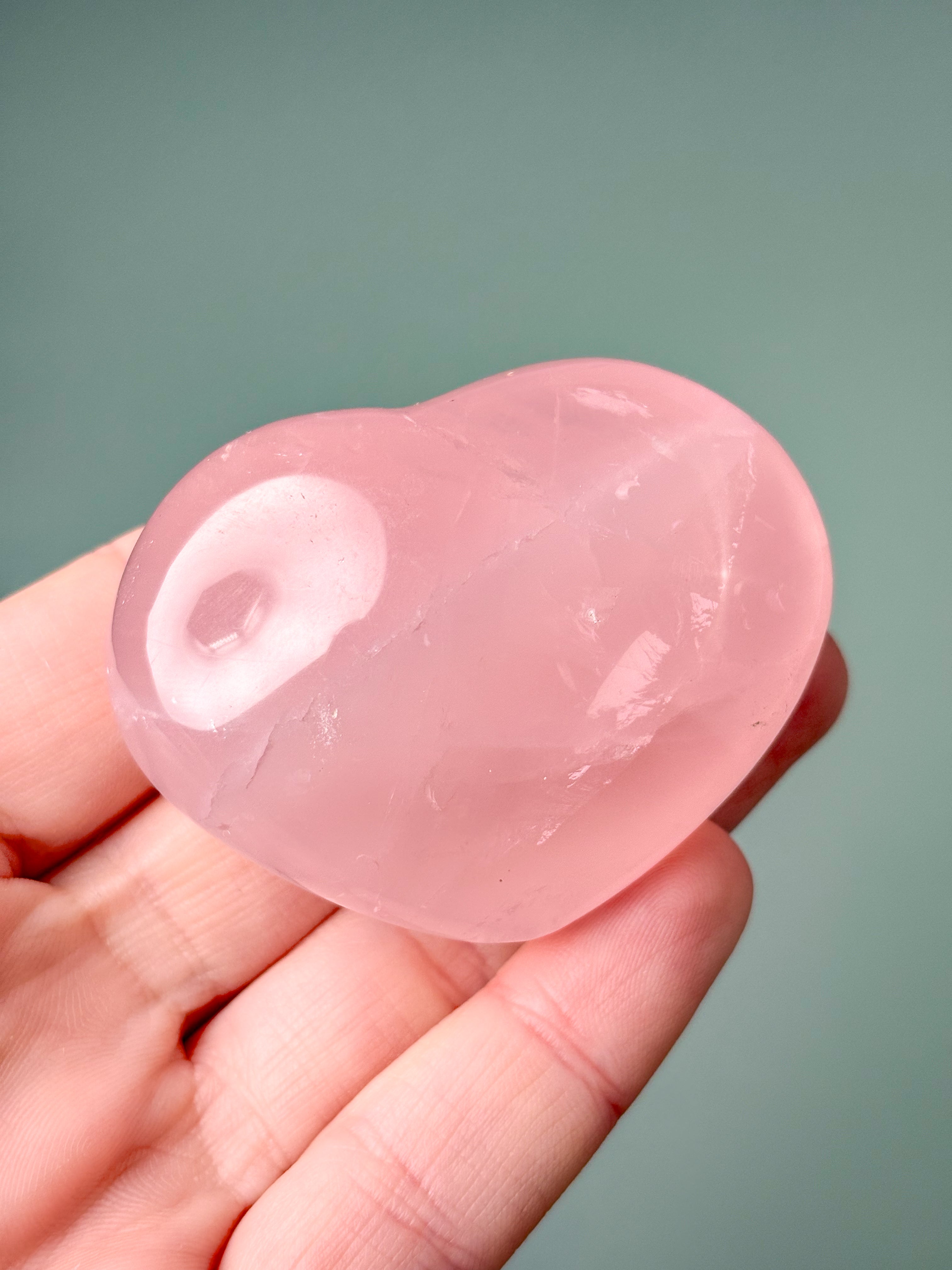 Rosenkvartshjärta (nr 13) Exklusiv kvalitet