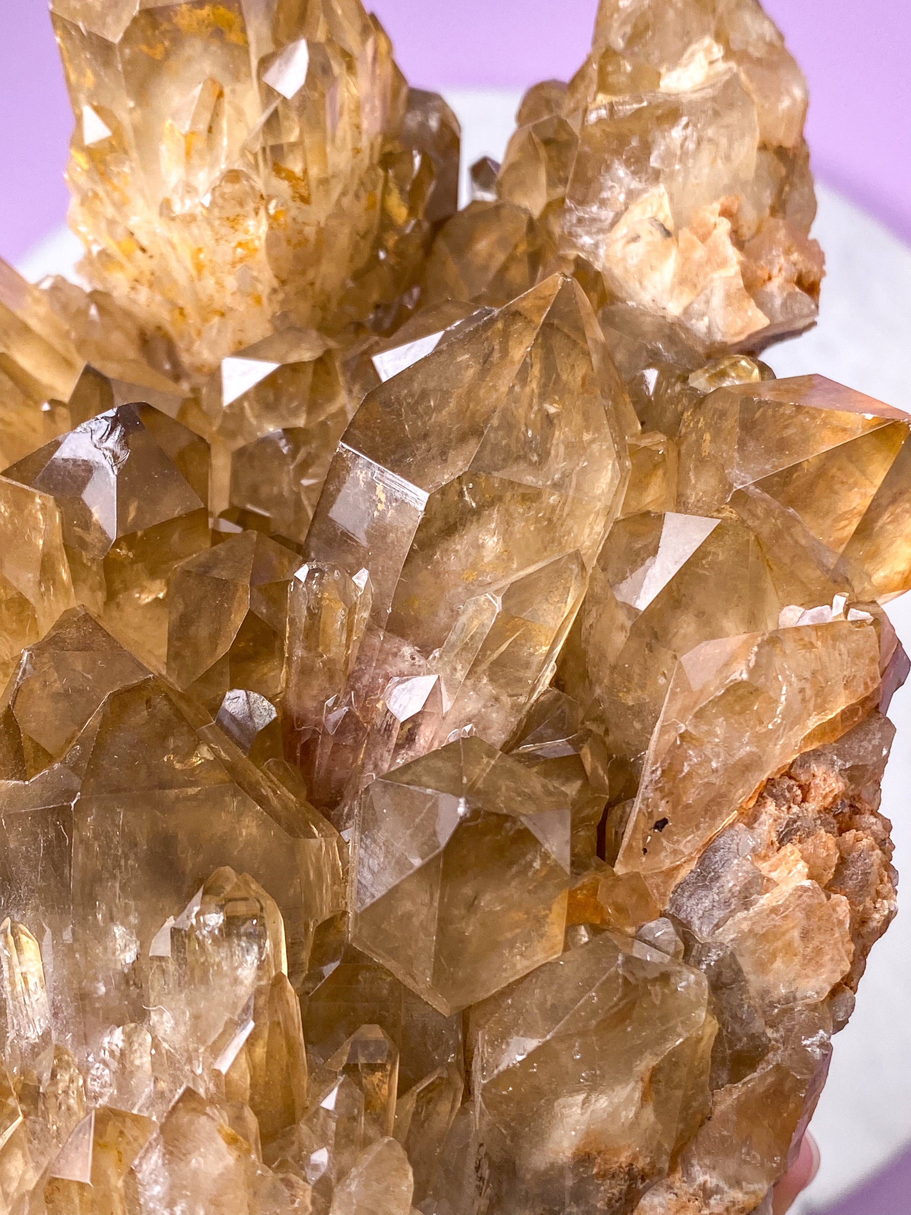 Jätte Kundalini Citrin Kluster (nr 5)