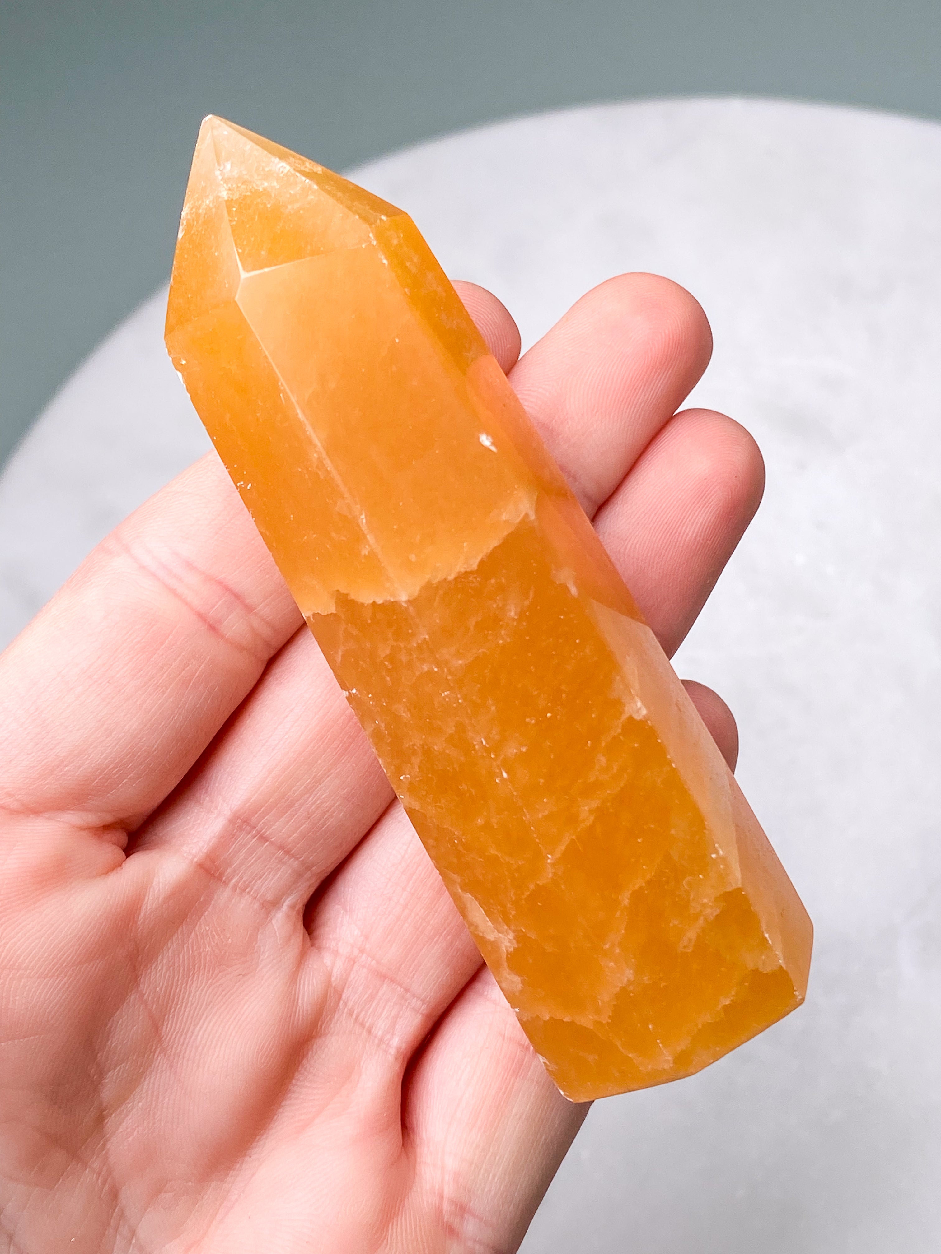 Orange kalcittorn (nr 1)