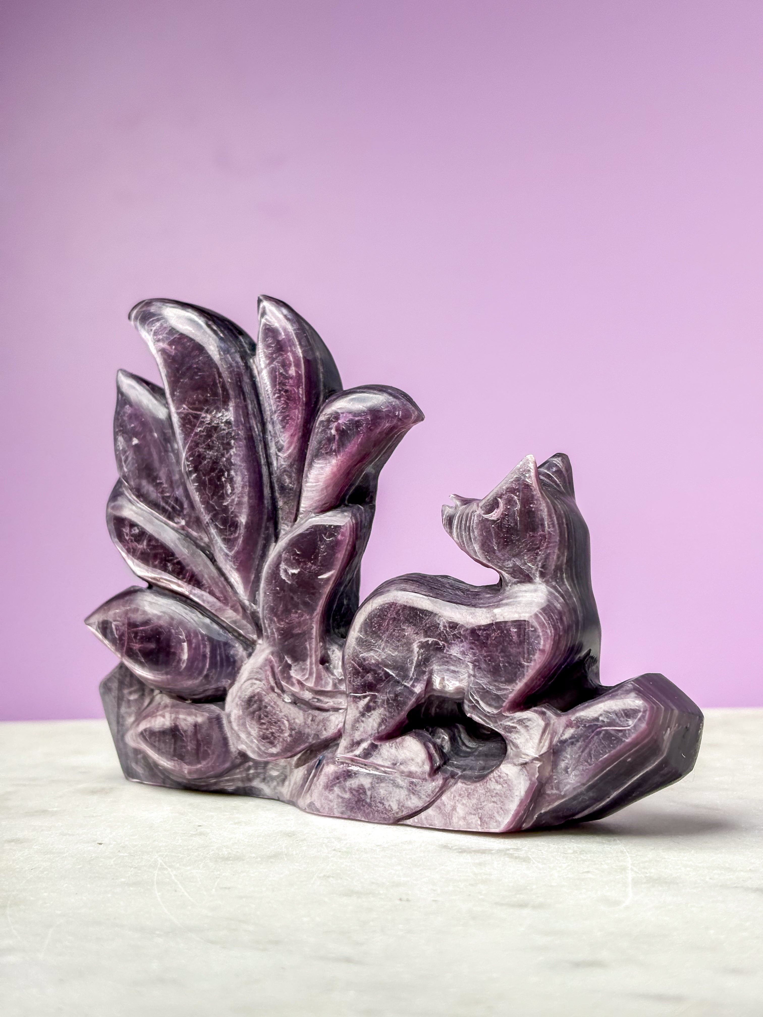 Gemmy Lepidolit Ræv (Nr. 2)