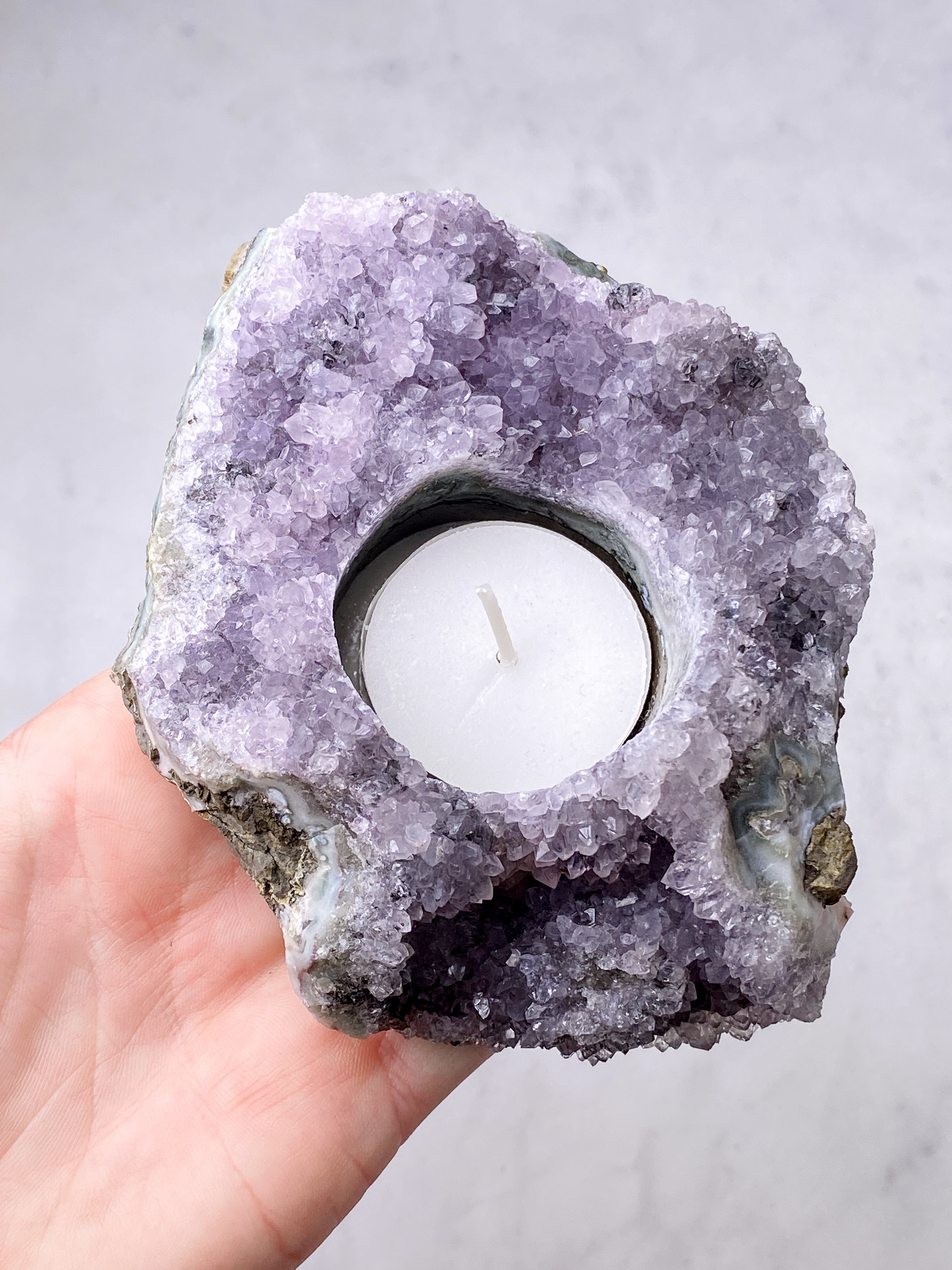 Ametyst Fyrfadsholder (Nr. 6)