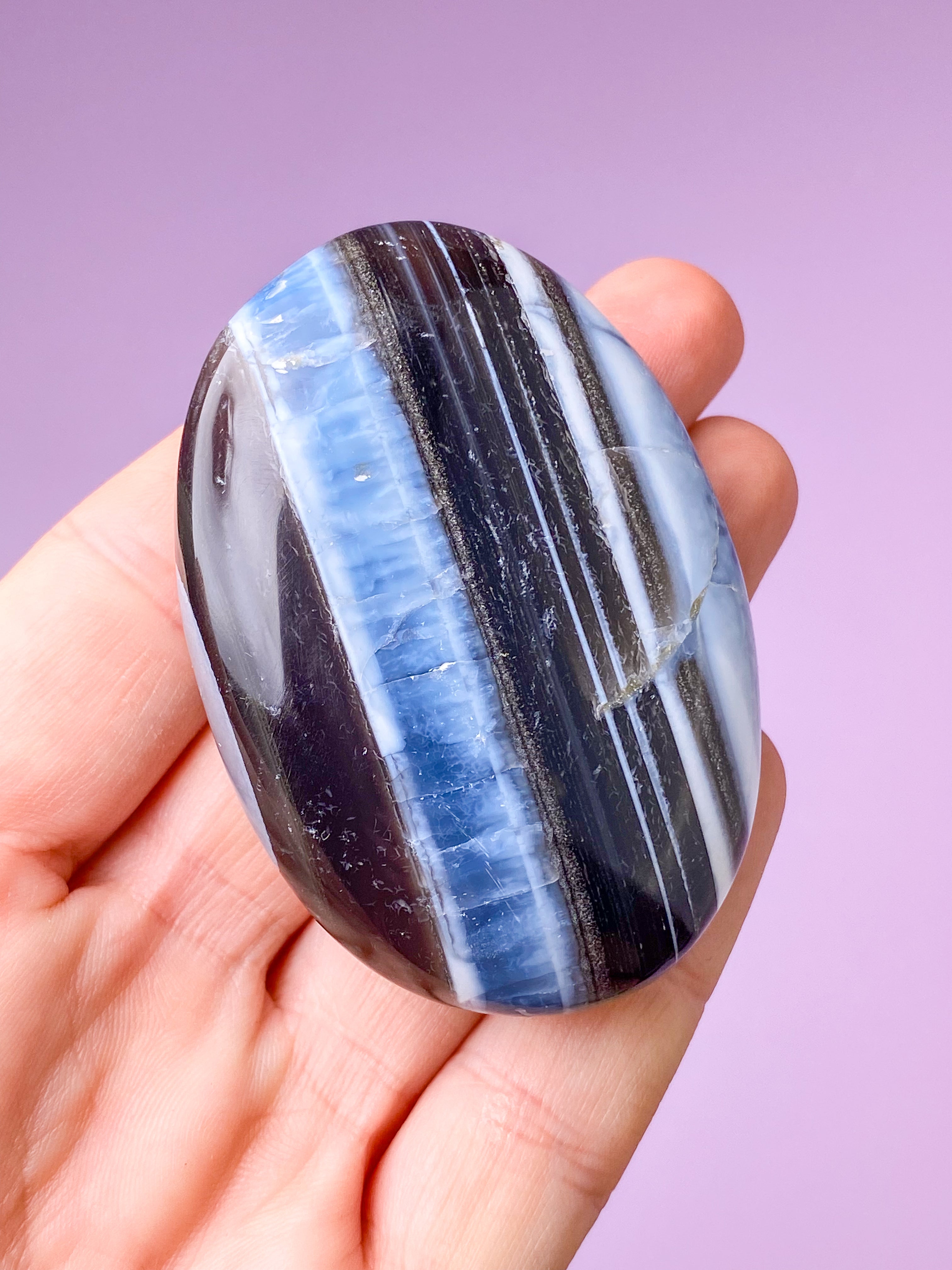 Blå Opal Palmstone (Nr. 11)