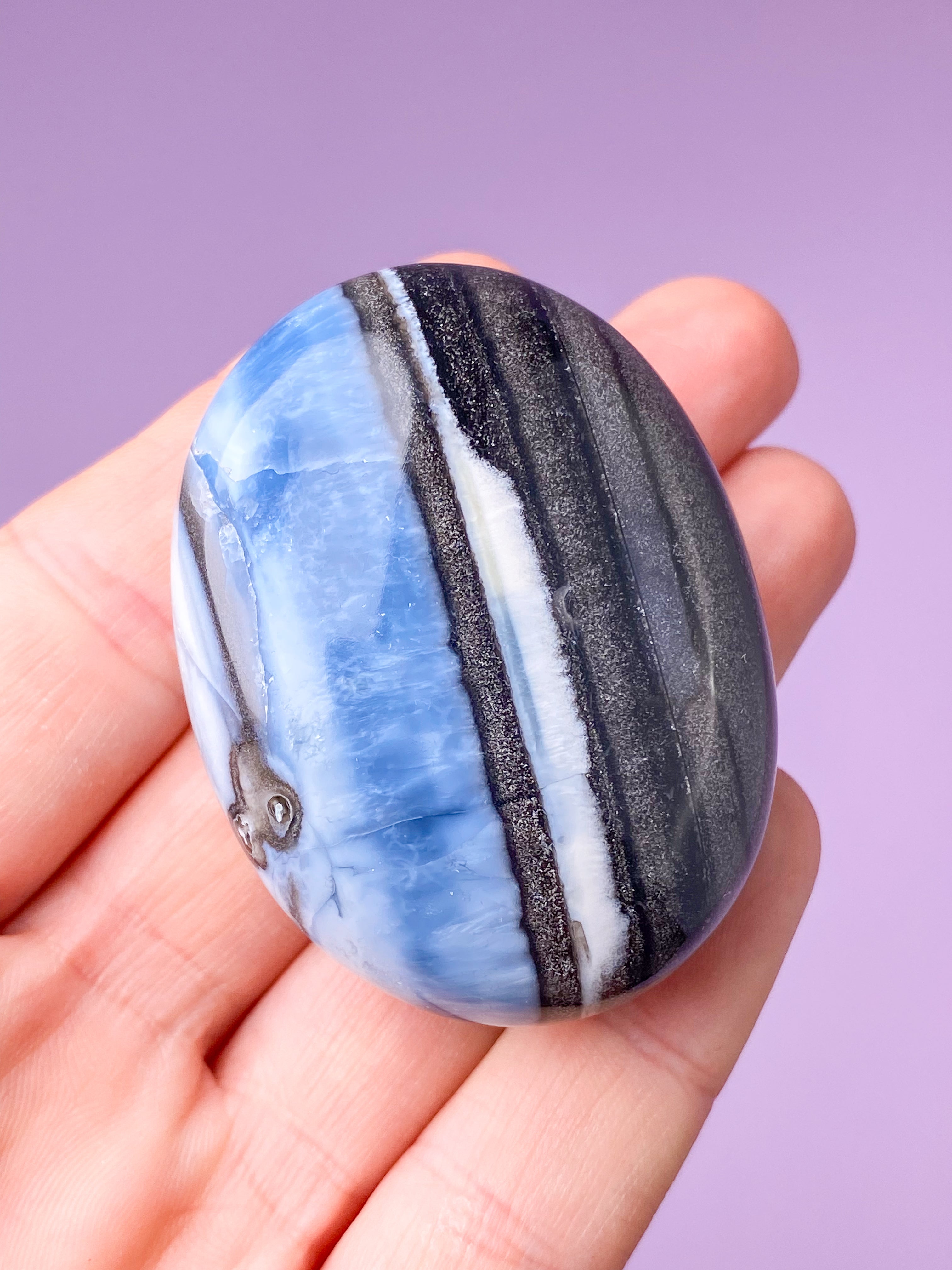 Blå Opal Palmstone (Nr. 12)