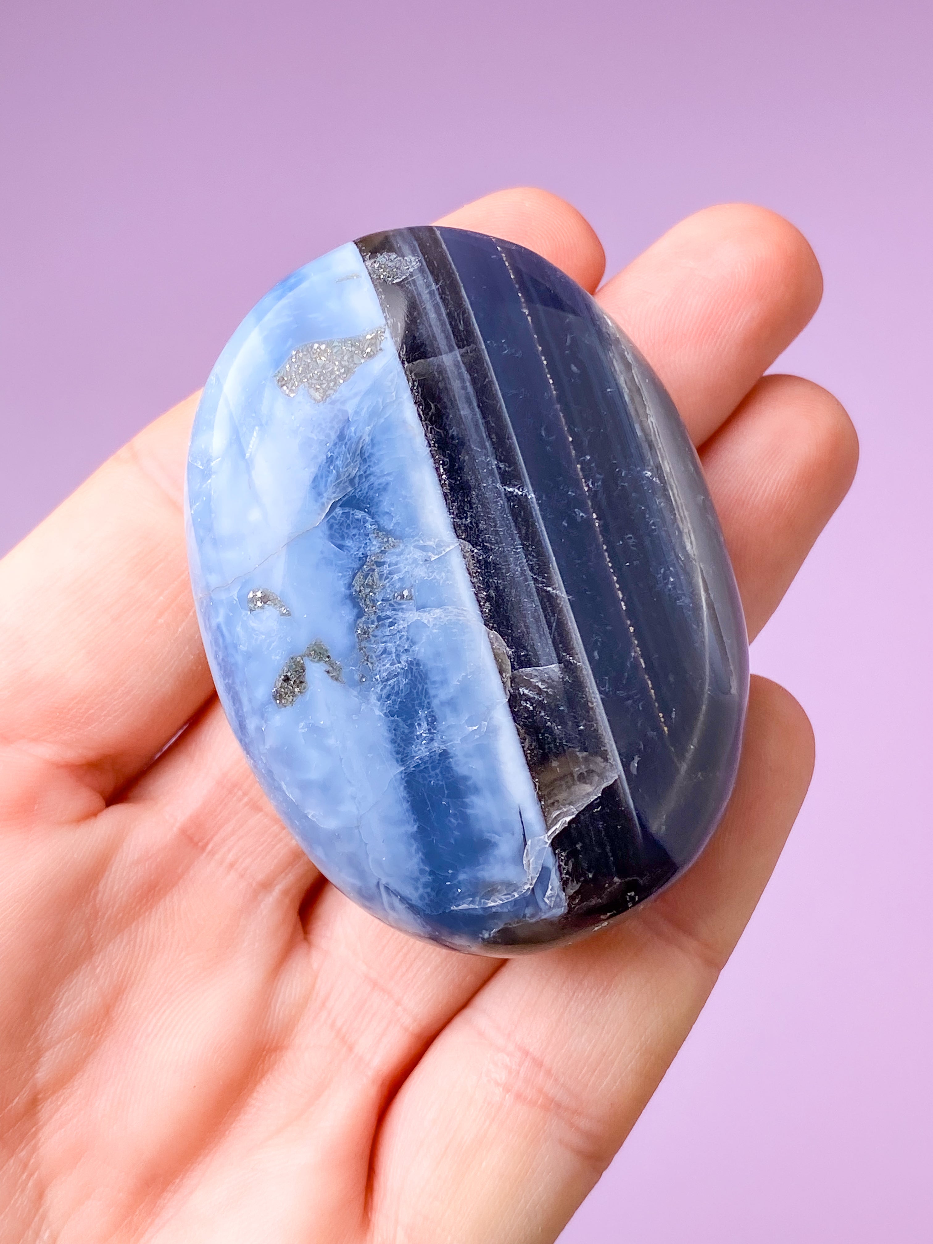 Blå Opal Palmstone (Nr. 13)