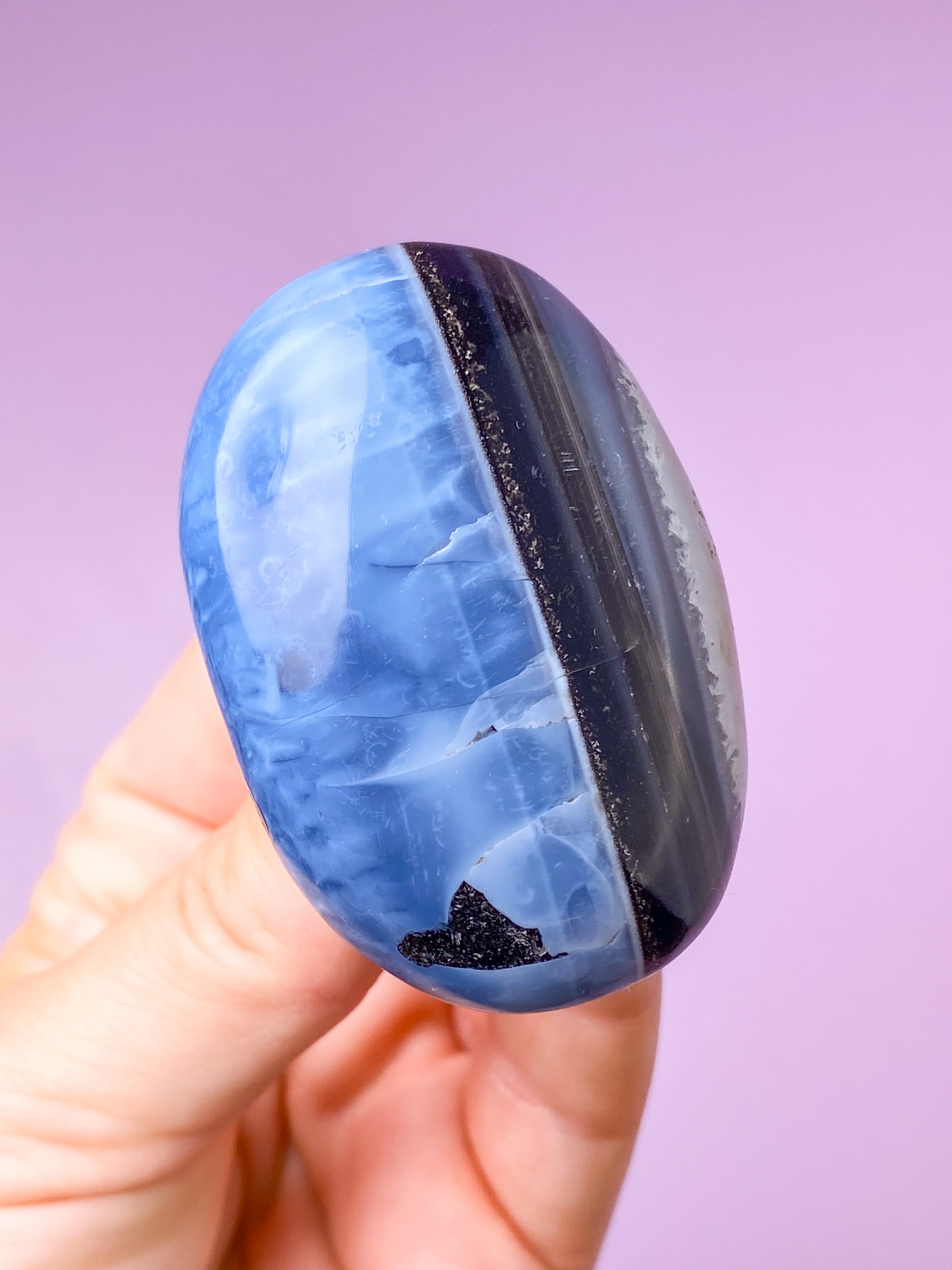 Blå Opal Palmstone (Nr. 18)