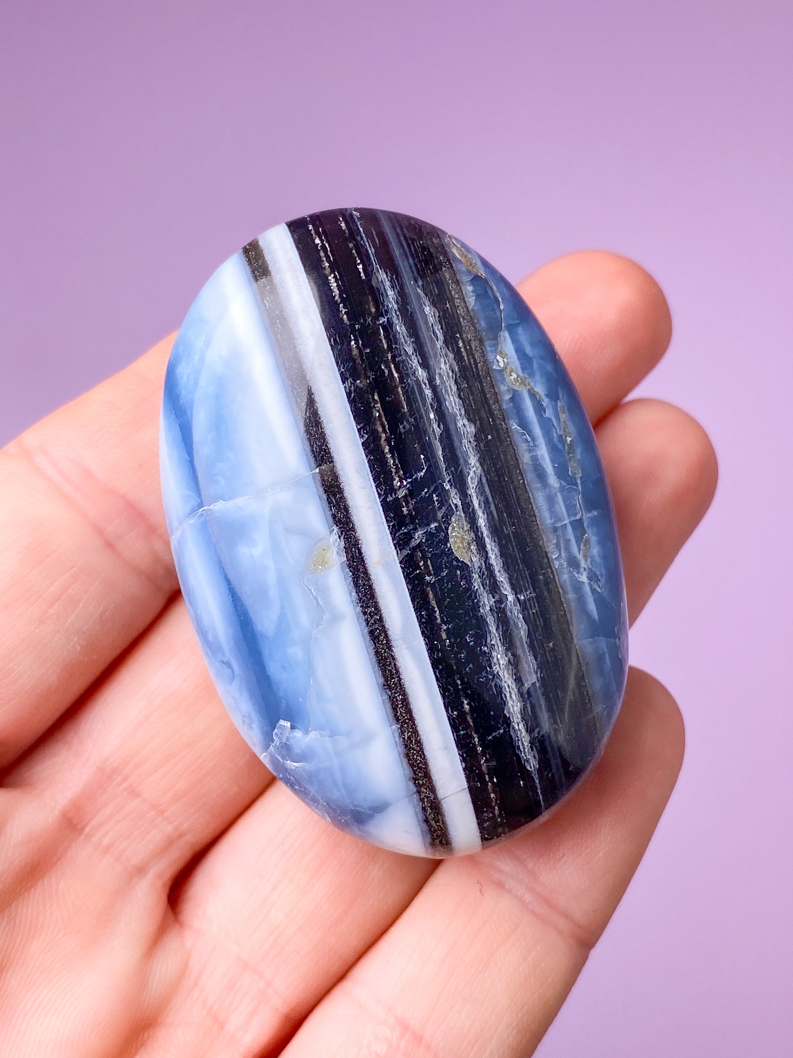 Blå Opal Palmstone (Nr. 20)
