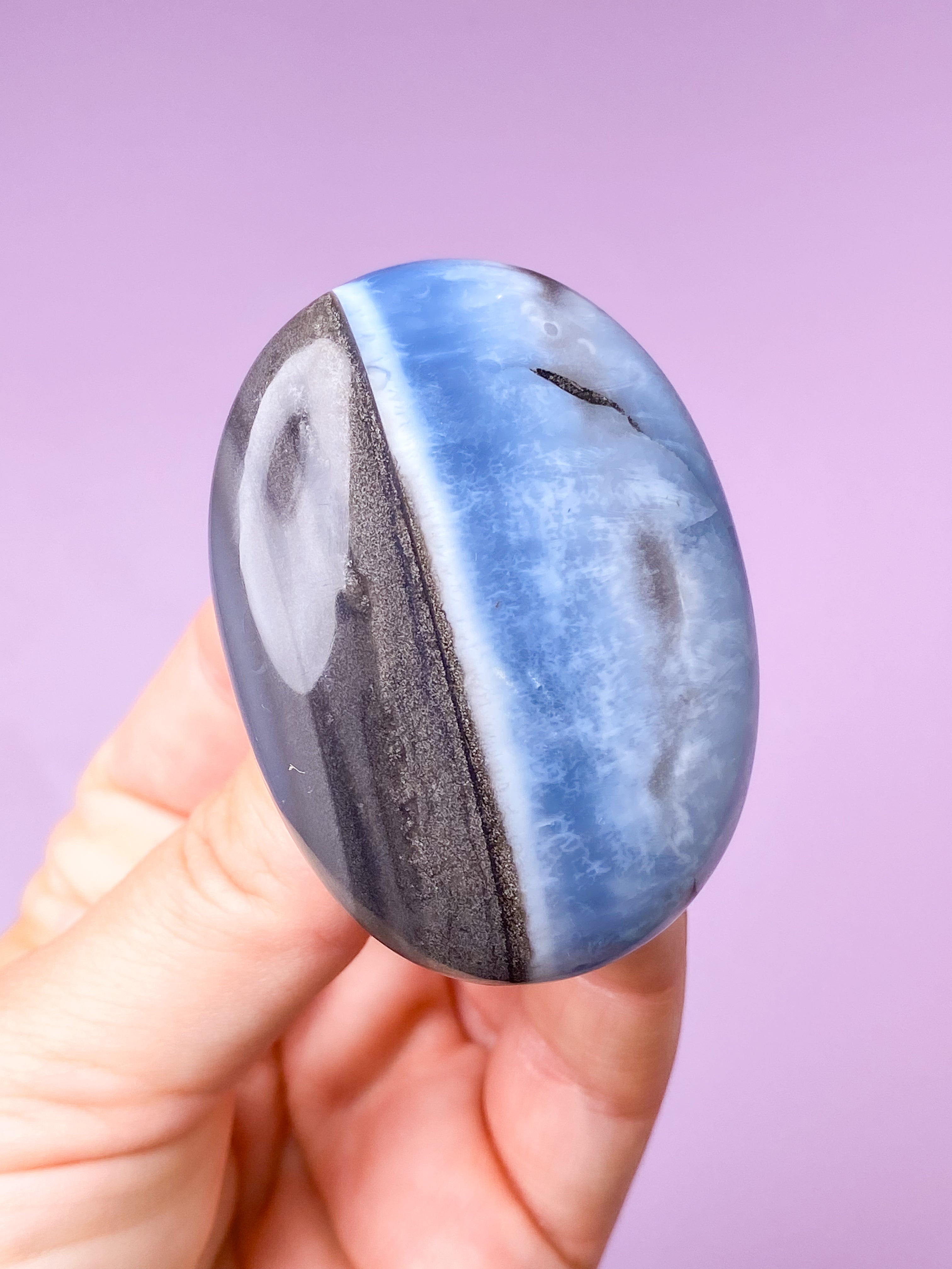 Blå Opal Palmstone (Nr. 21)