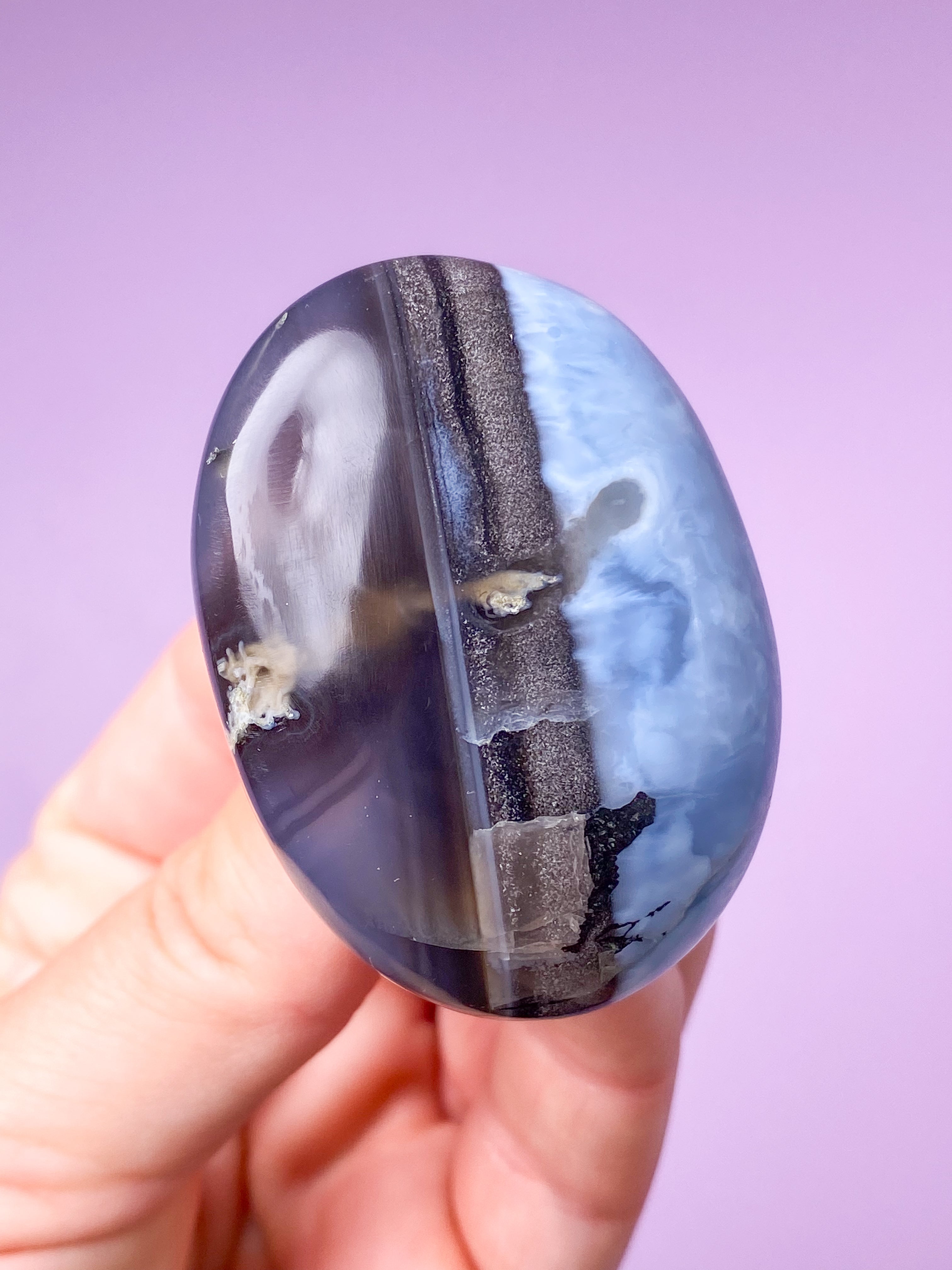 Blå Opal Palmstone (Nr. 22)