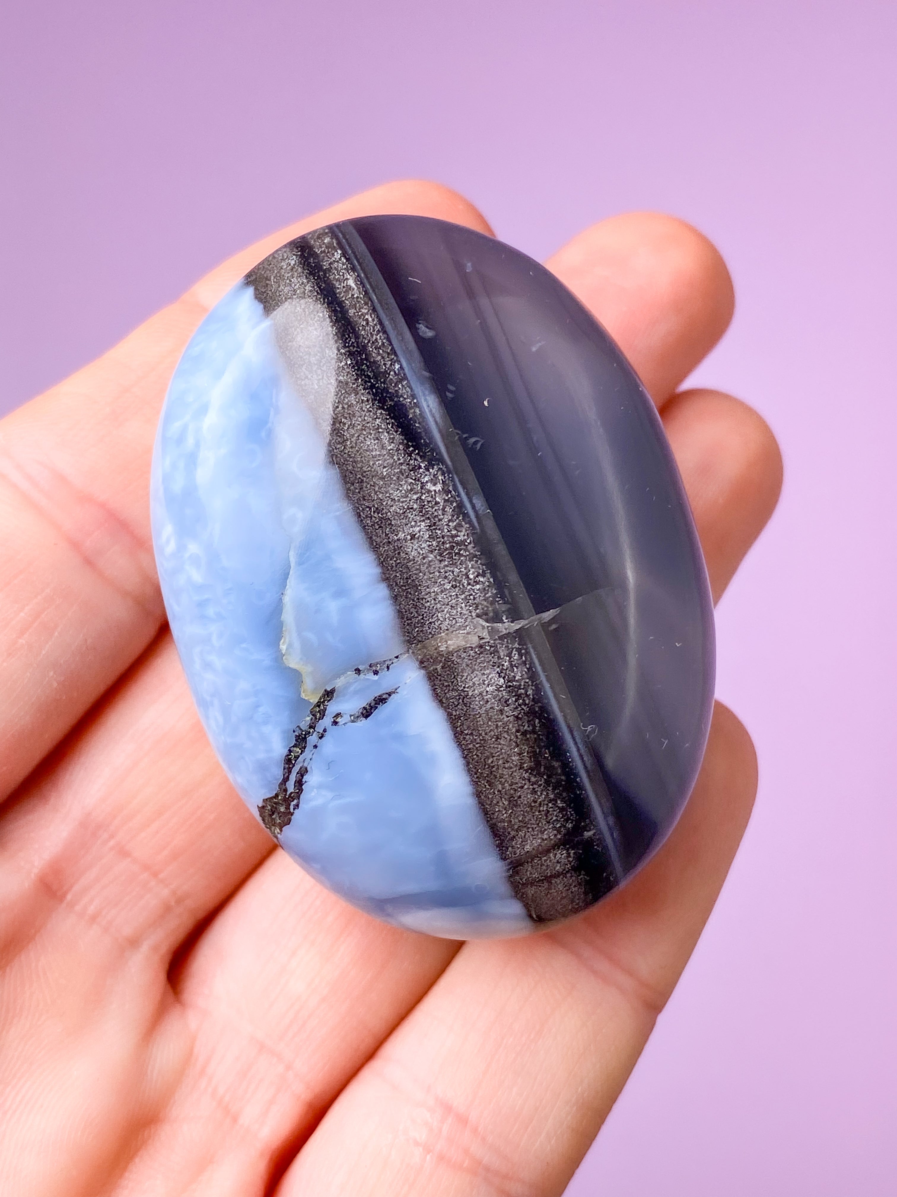 Blå Opal Palmstone (Nr. 22)
