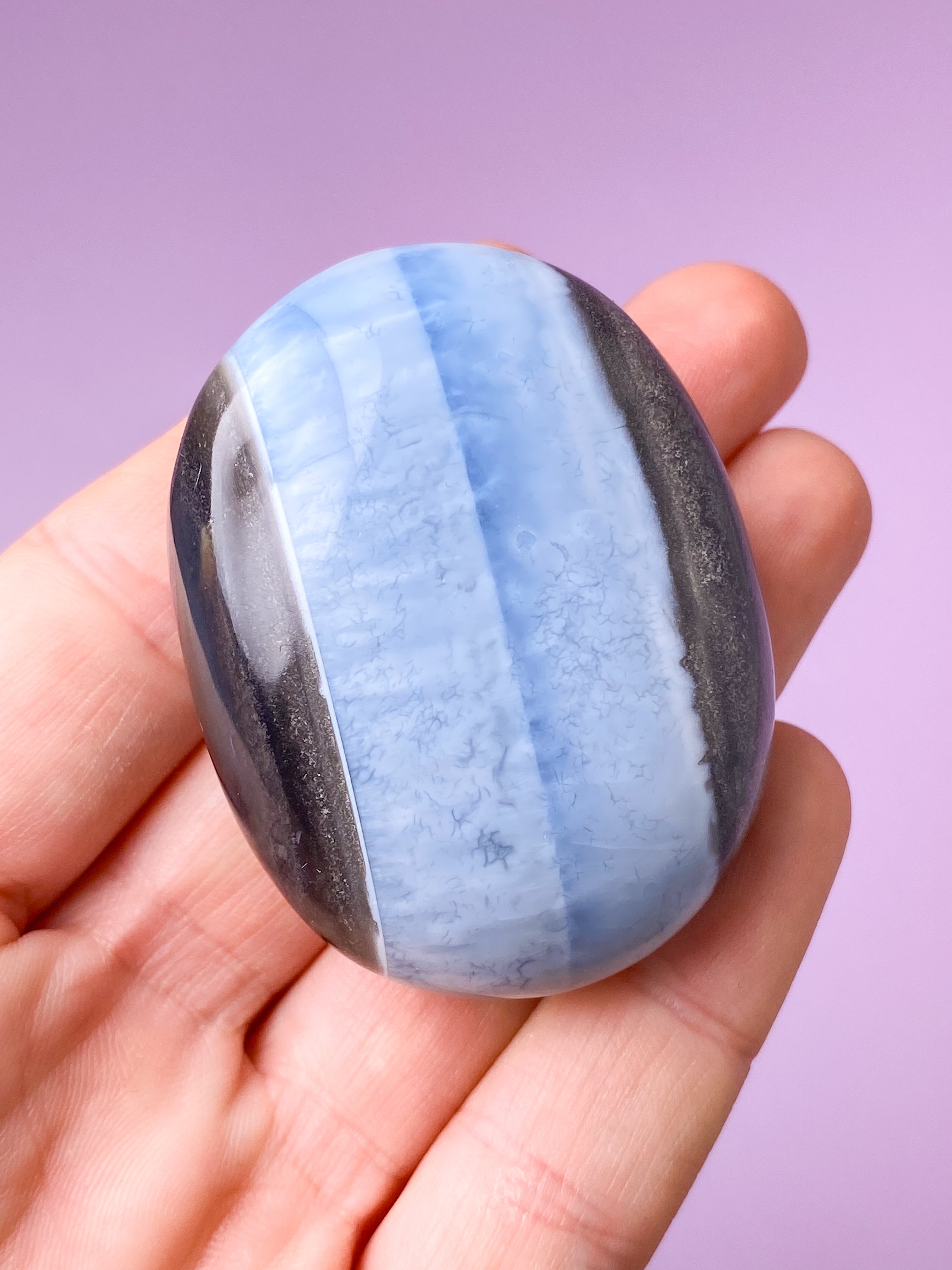 Blå Opal Palmstone (Nr. 23)