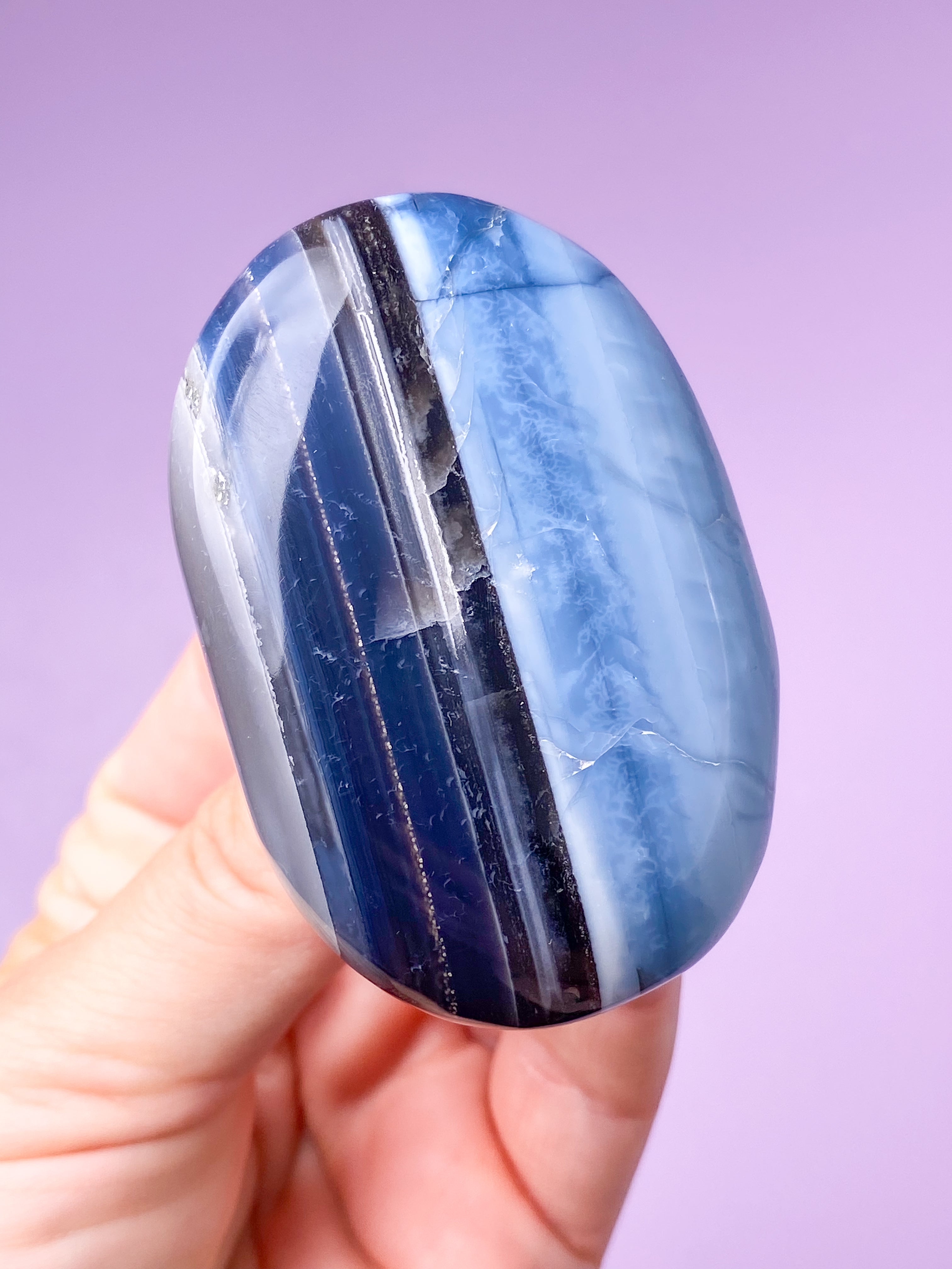 Blå Opal Palmstone (Nr. 24)