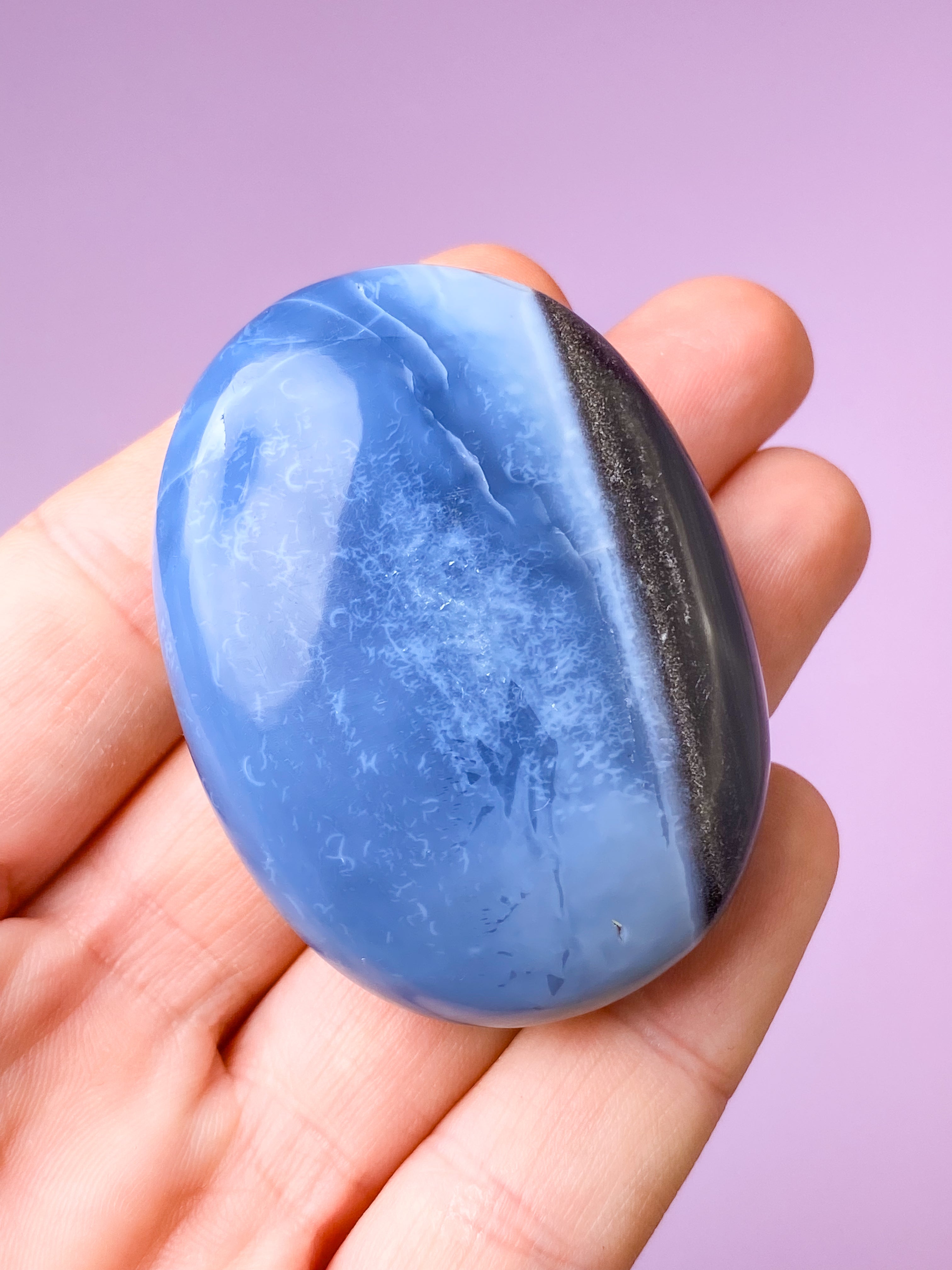 Blå Opal Palmstone (Nr. 27)