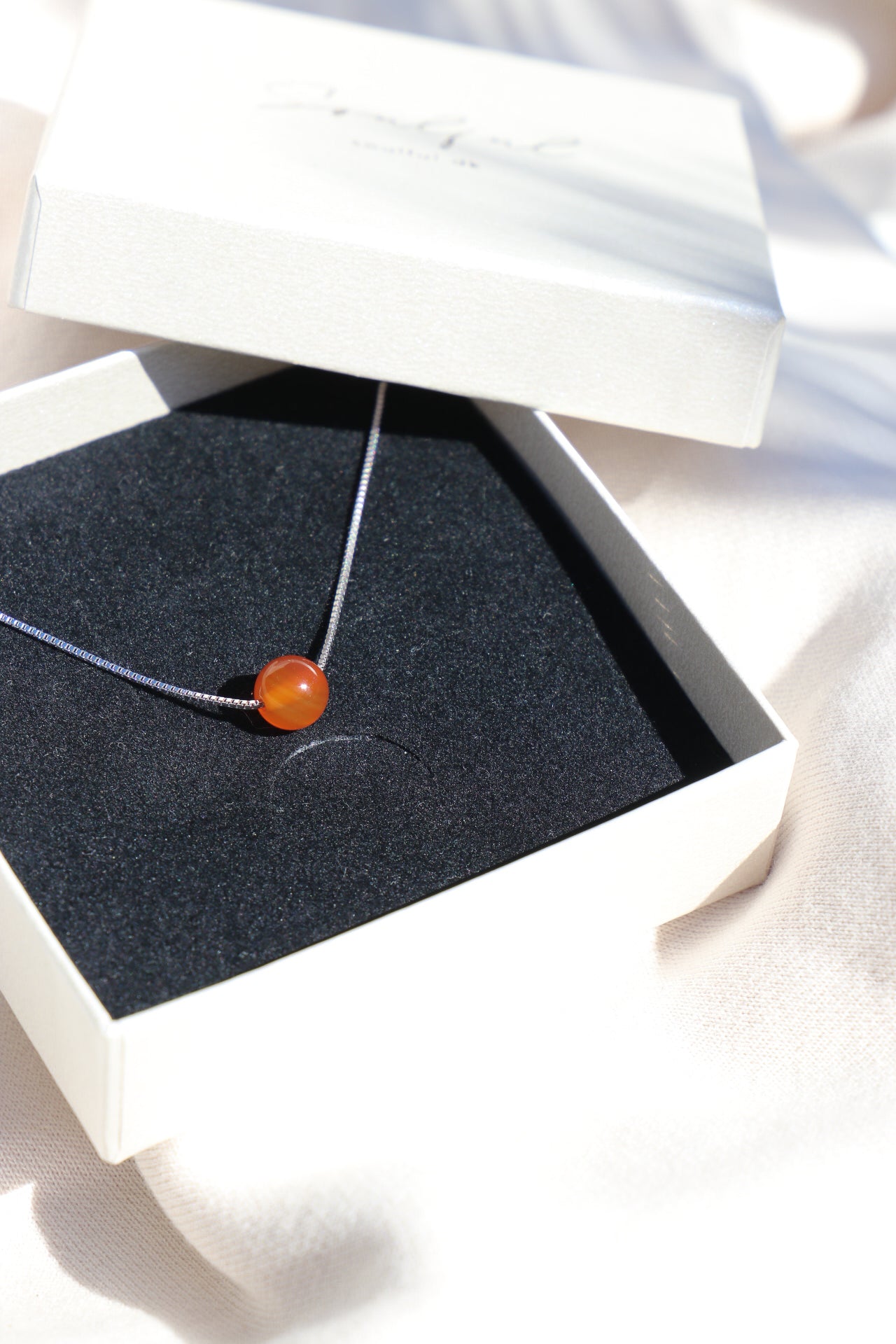 Akvamarin - Petite Heart - Guld