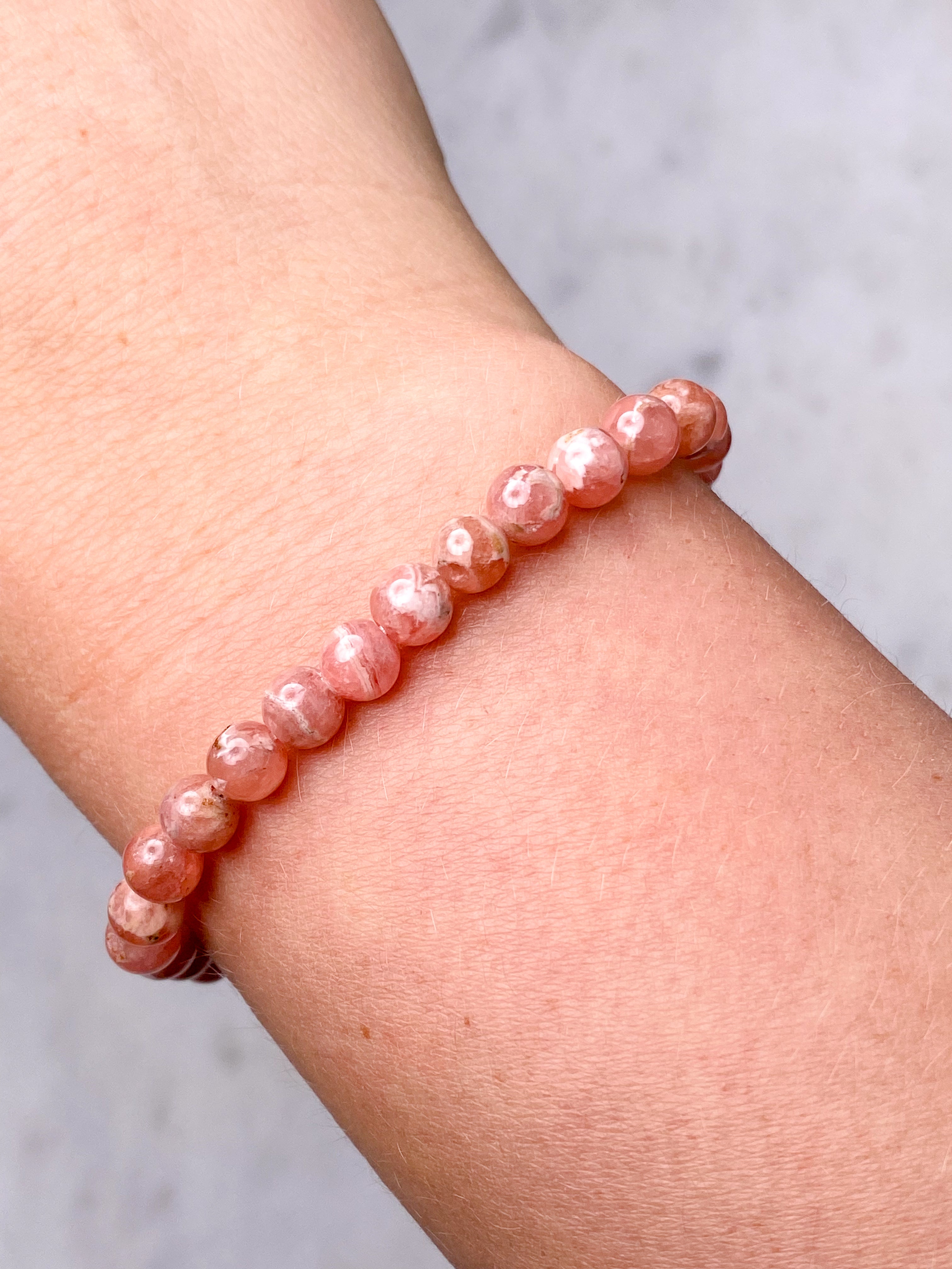 Rhodochrosit Armbånd