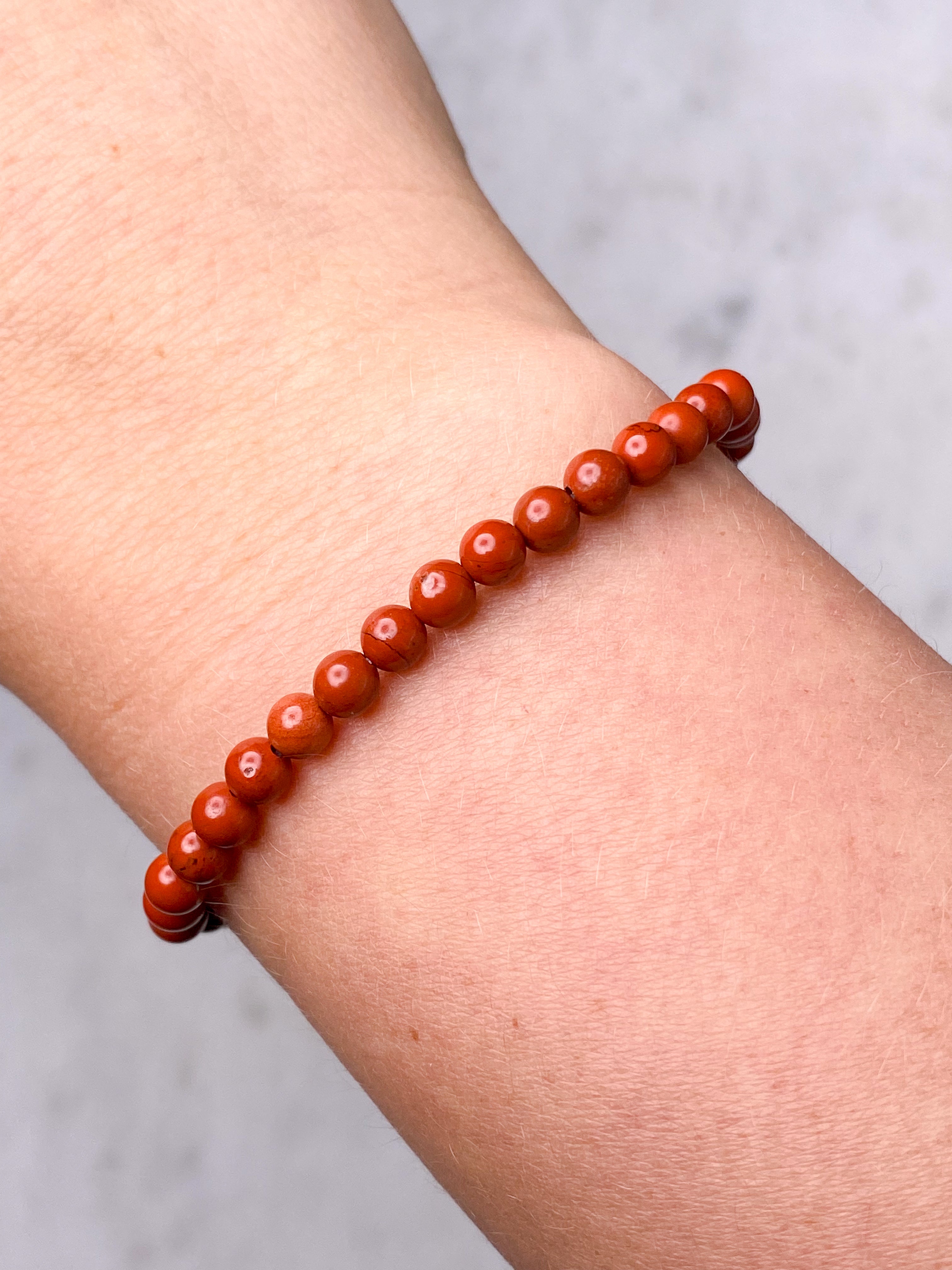 Rød Jaspis Armbånd