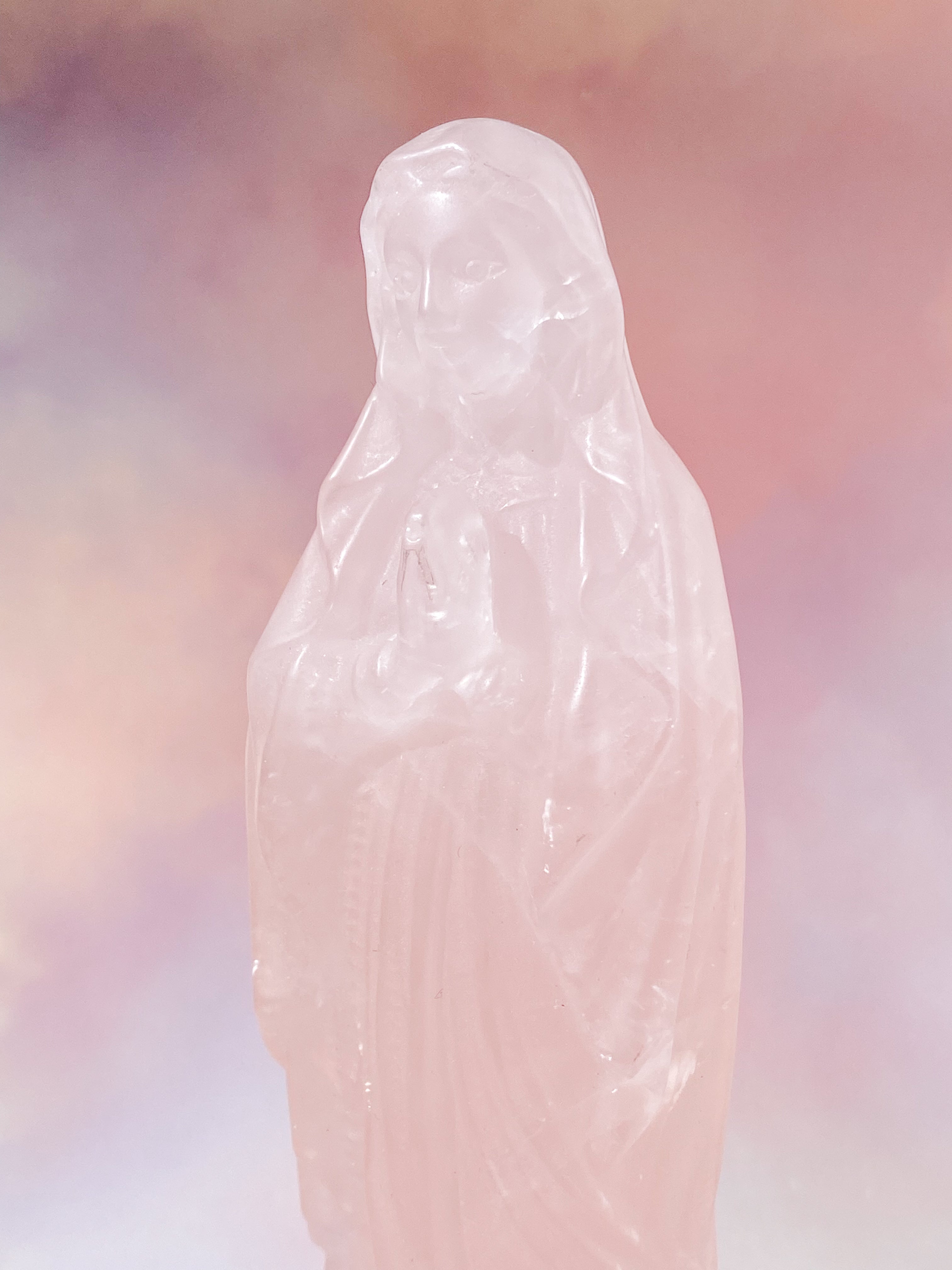 Kæmpe Rosakvarts Madonna (Nr. 3)