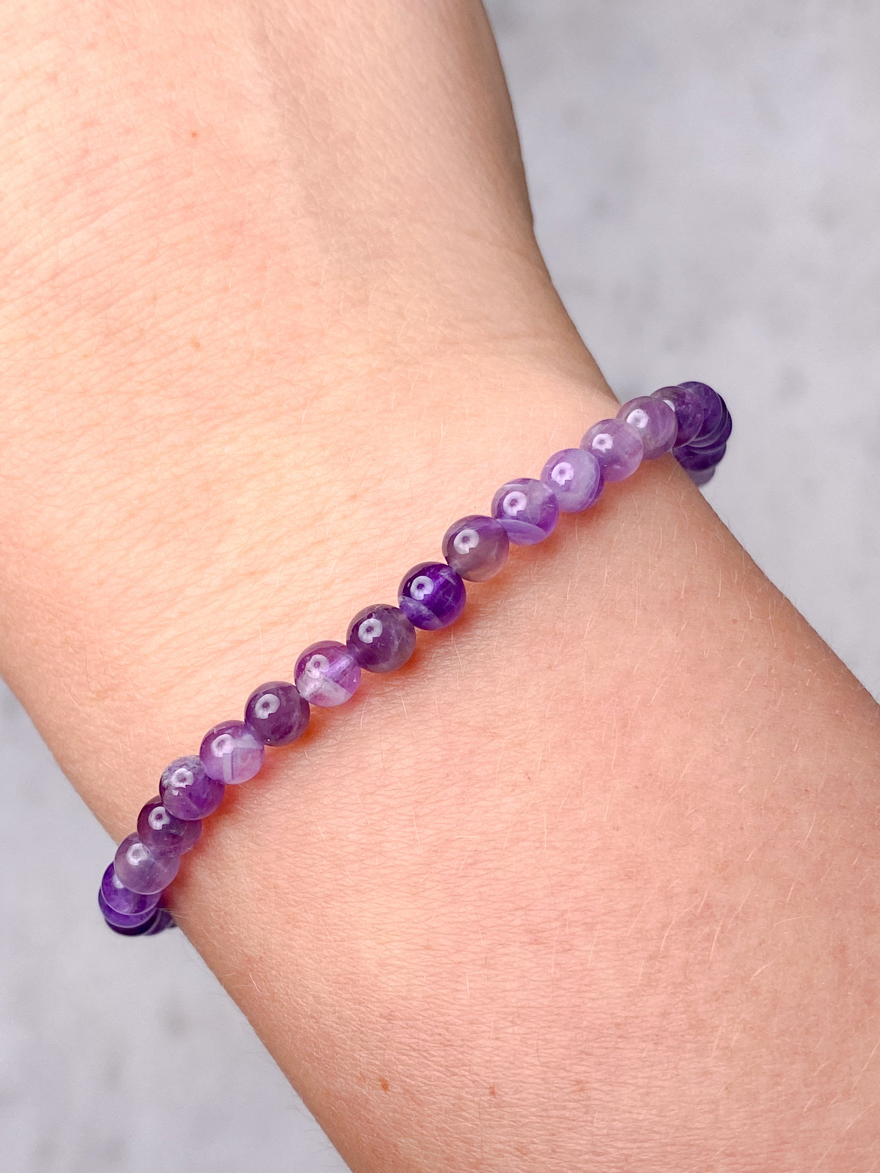 Chevron Ametyst Armbånd