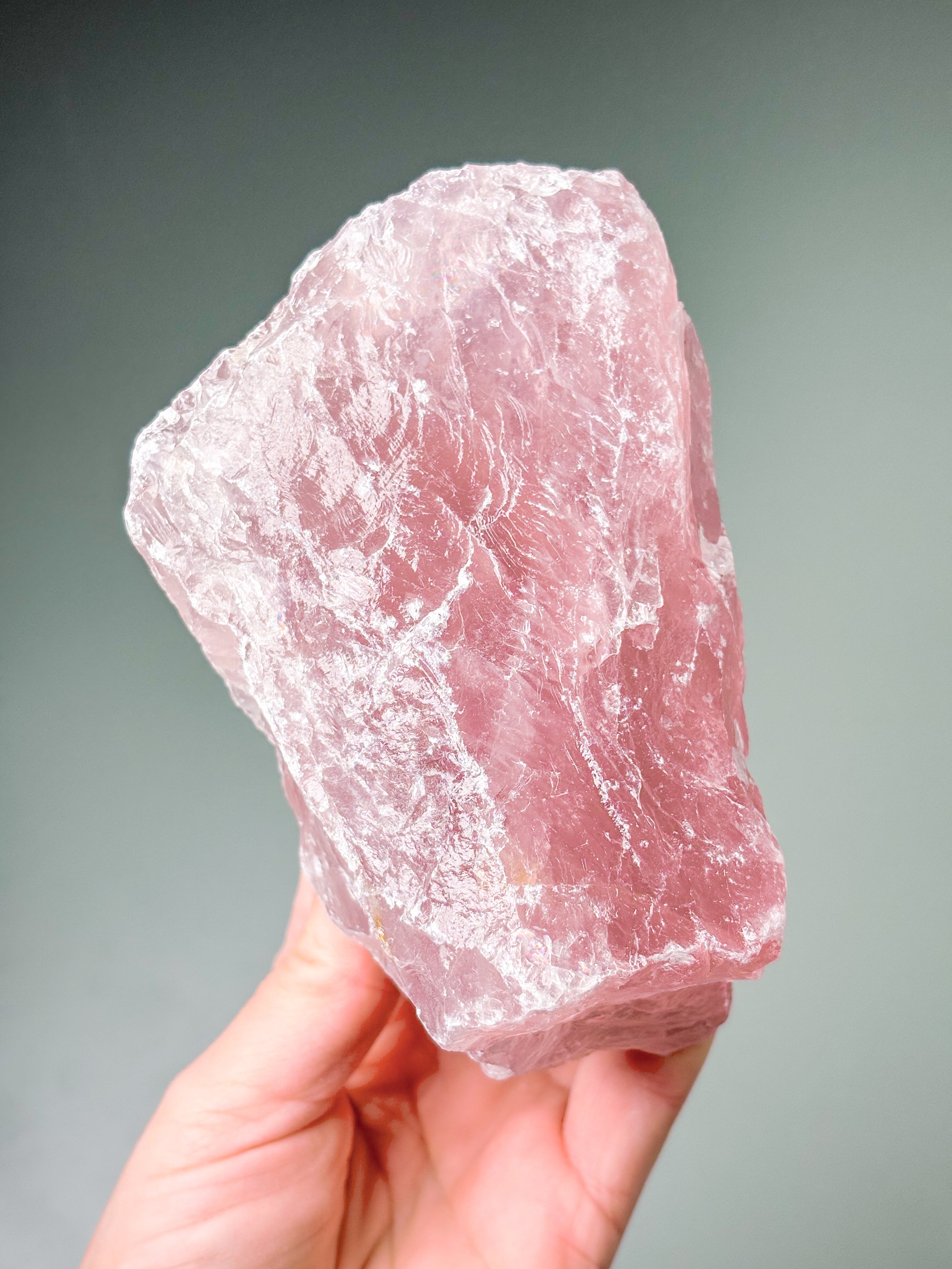 Stor Rå Rosakvarts (Nr. 10)