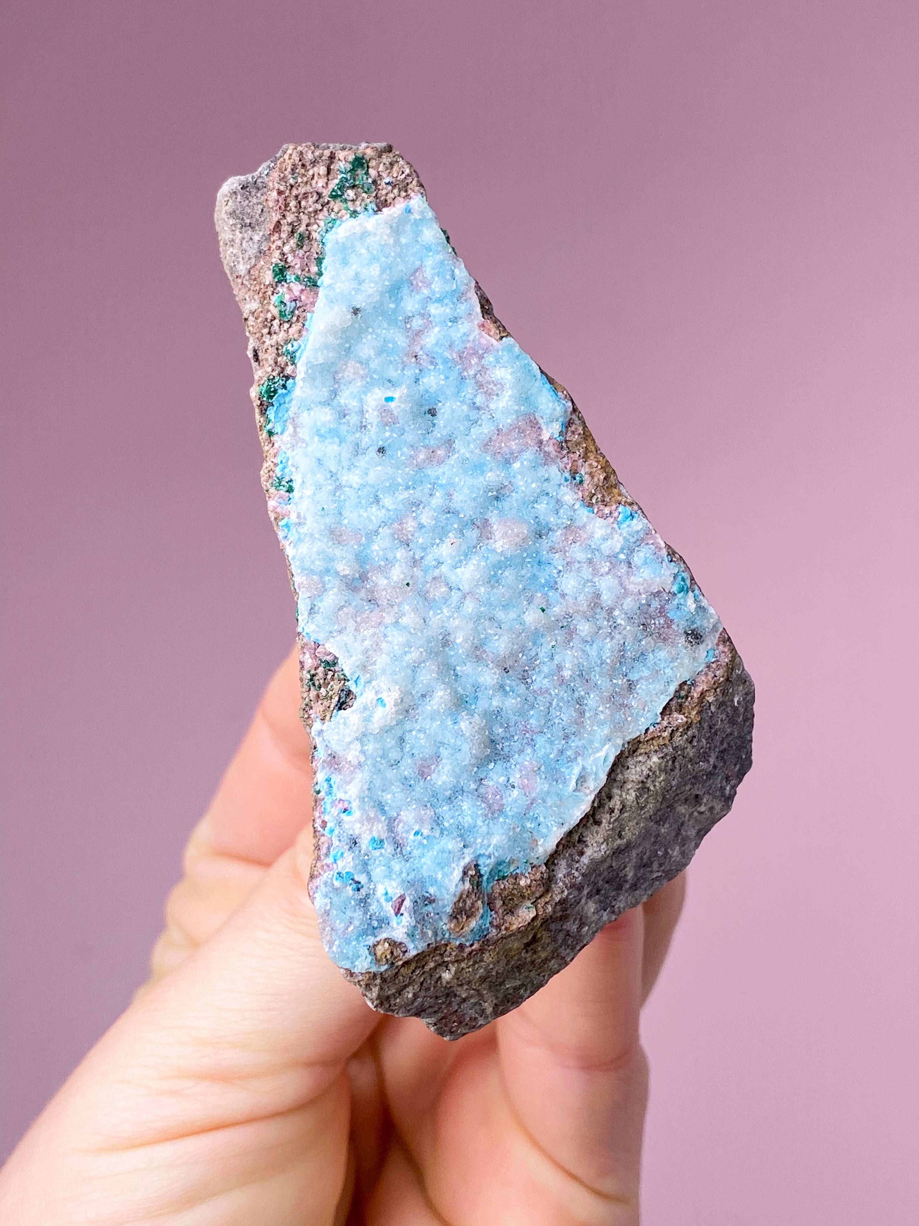 Druzy Chrysocolla Klynge (Nr. 20)