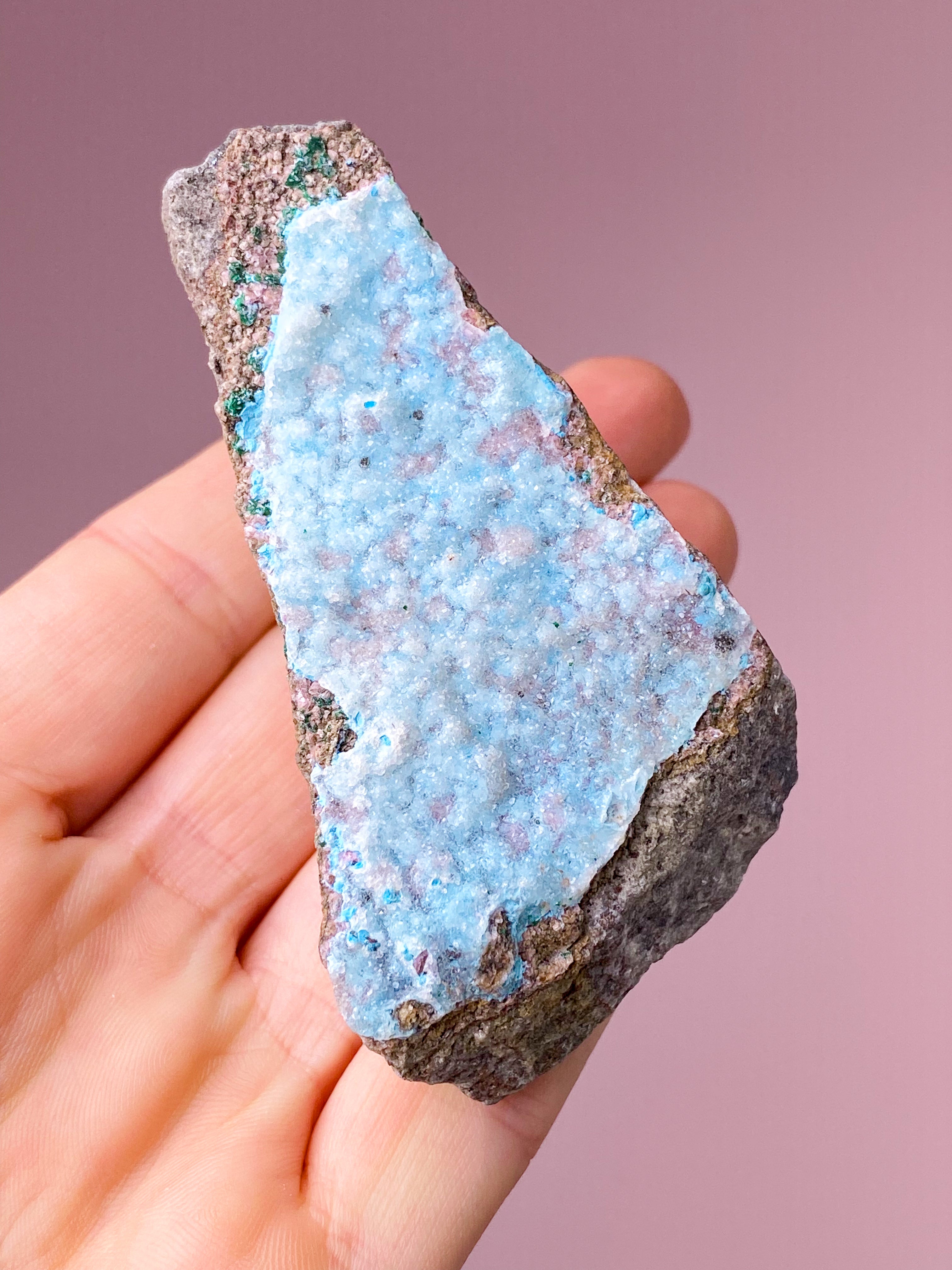 Druzy Chrysocolla Klynge (Nr. 20)
