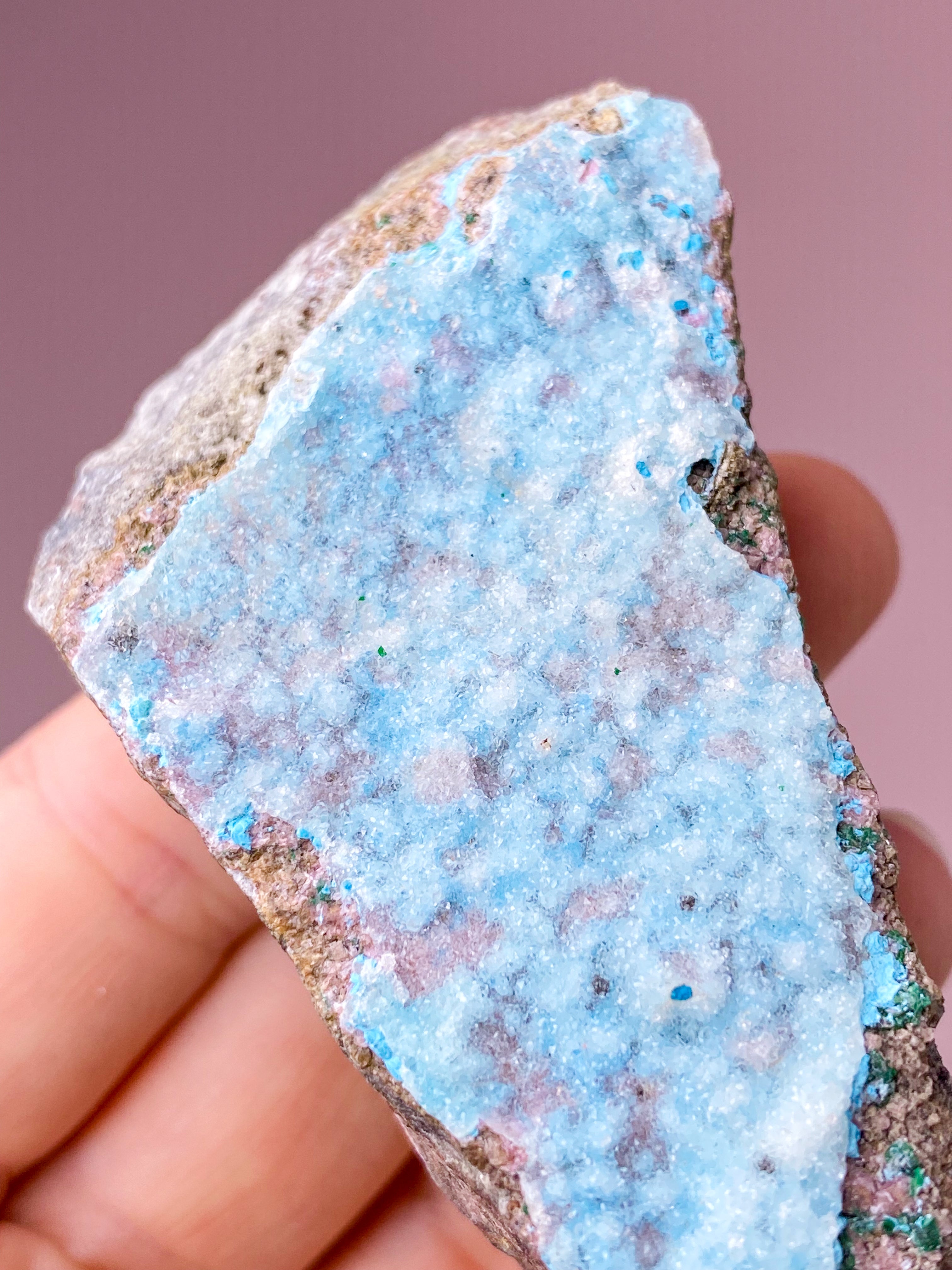 Druzy Chrysocolla Klynge (Nr. 20)