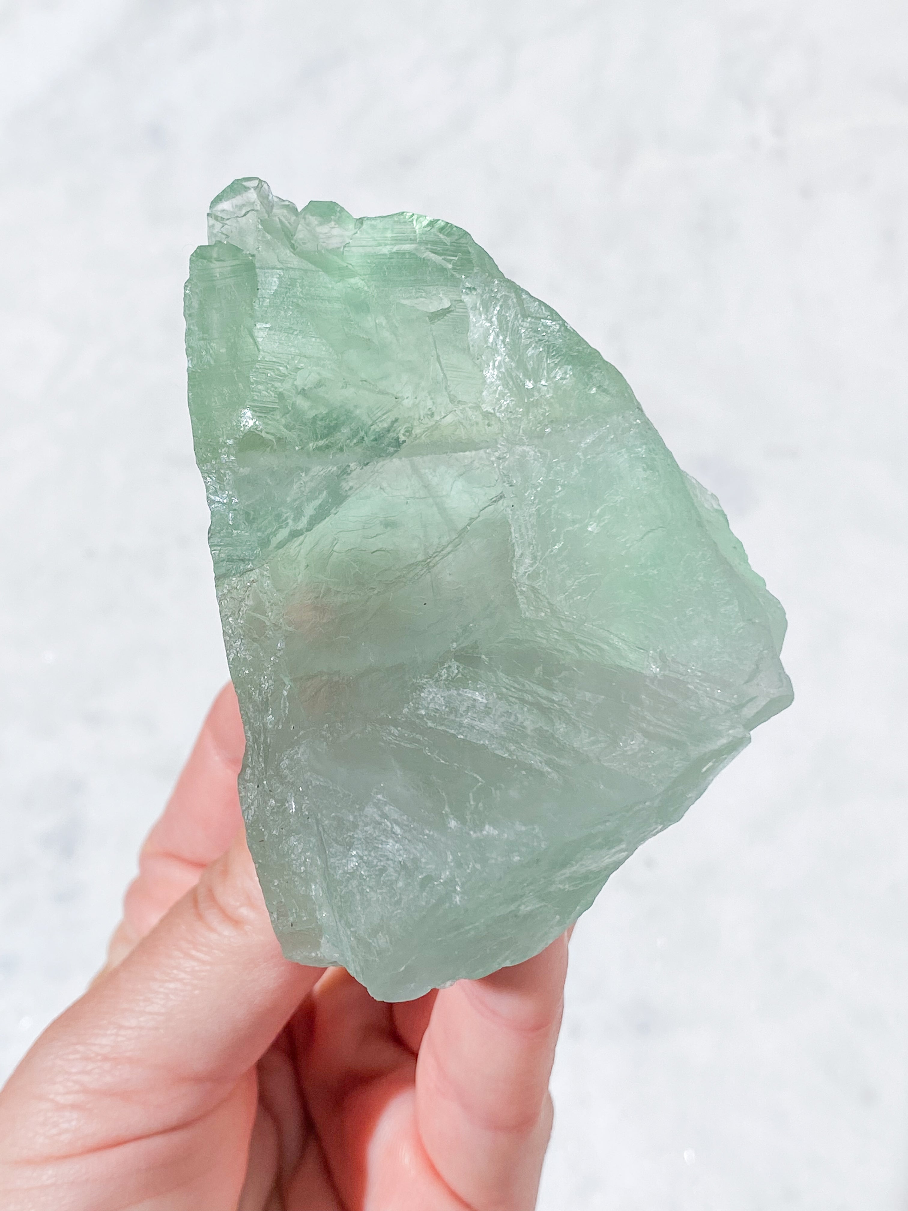Grøn Fluorit Rå (Nr. 30)