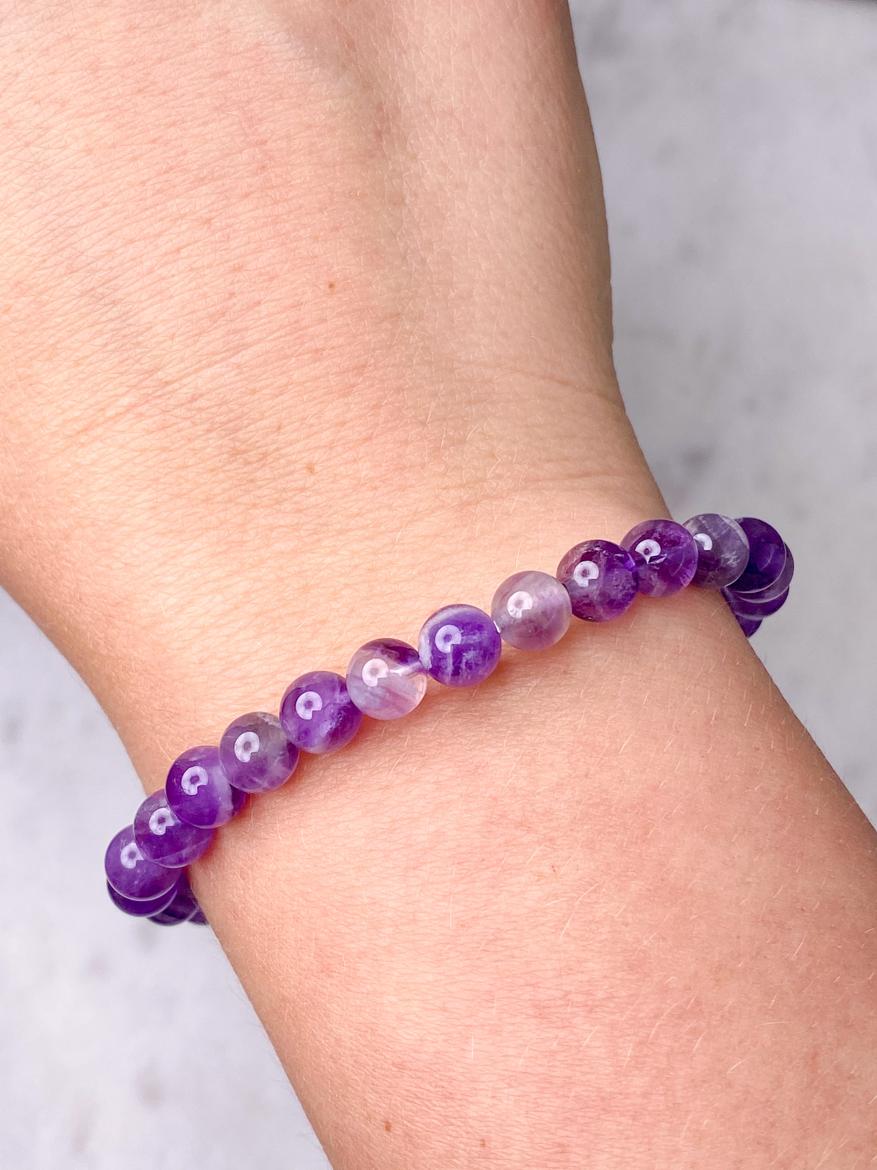 Chevron Ametyst Armbånd