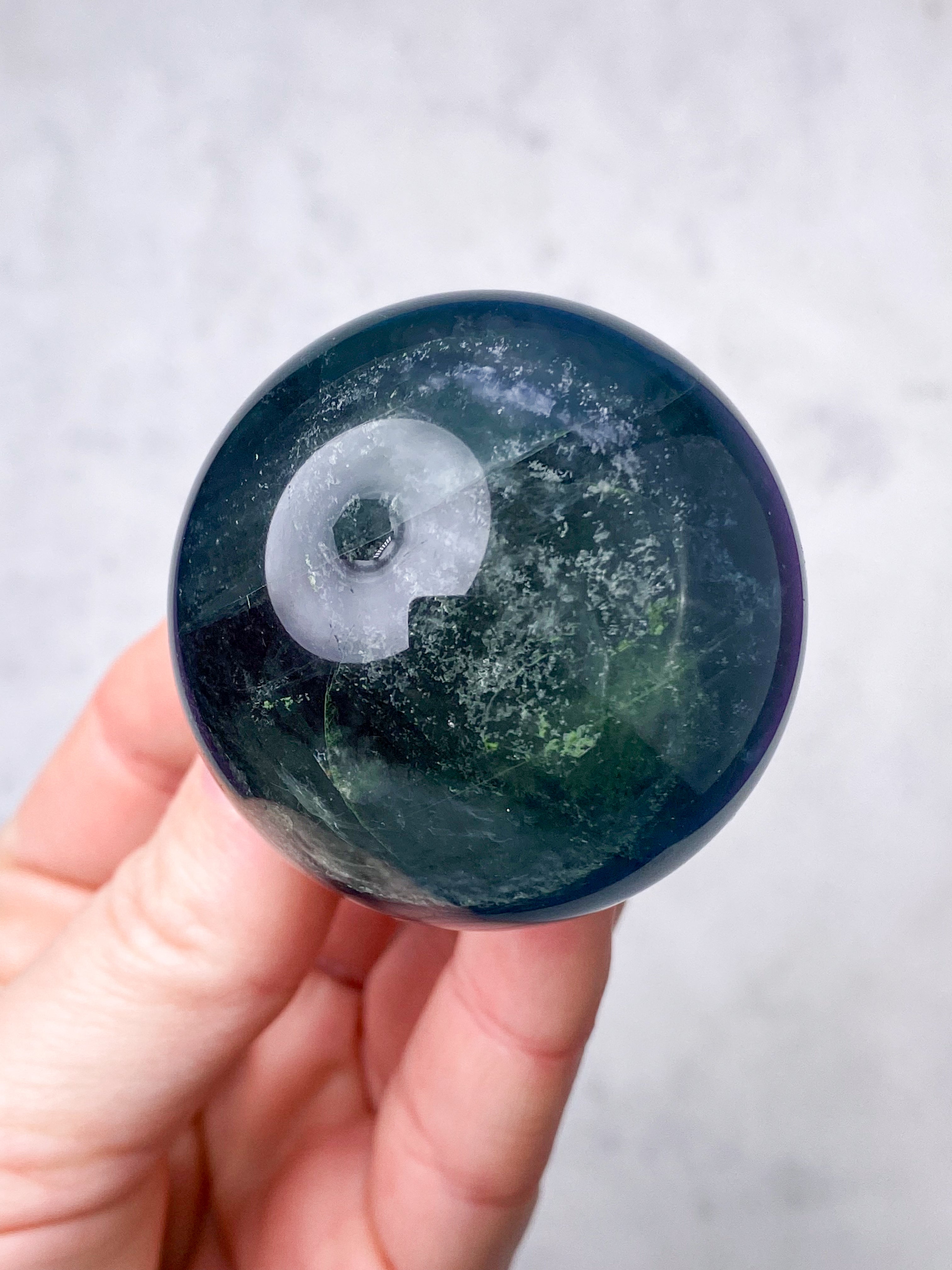 Blå fluoritkula (nr 3)