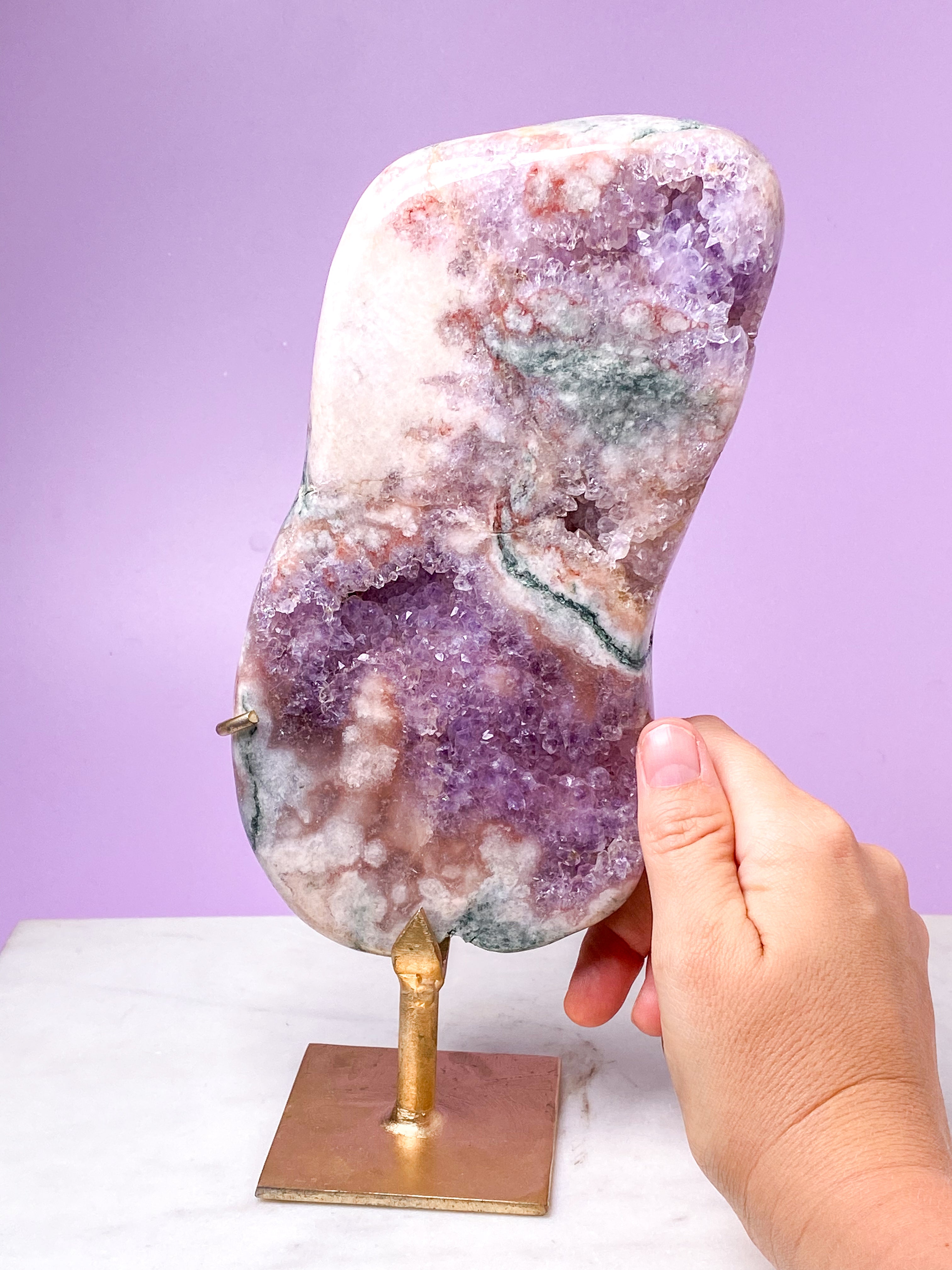 Rosa ametist på fot (nr 11)