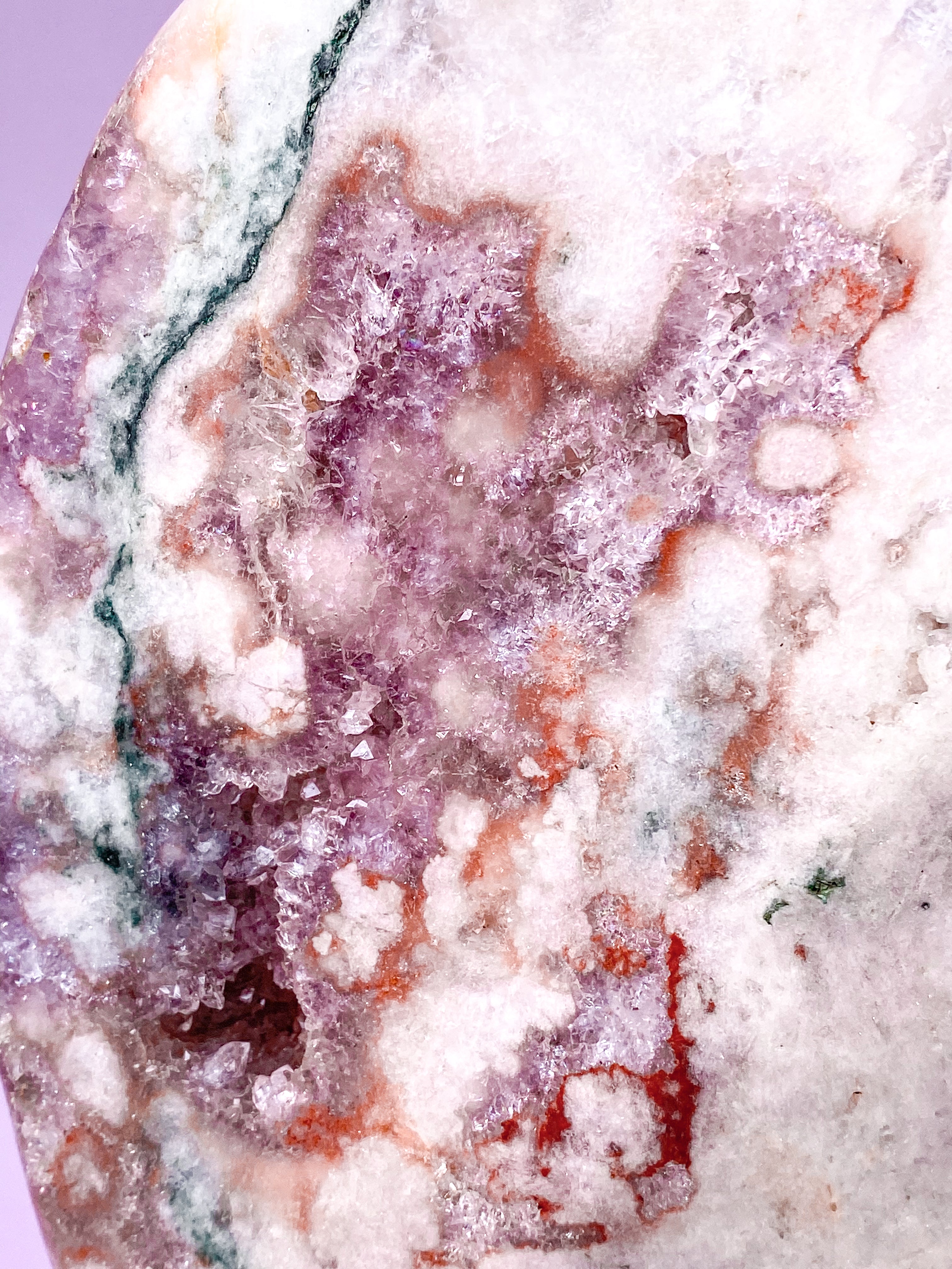 Rosa ametist på fot (nr 13)