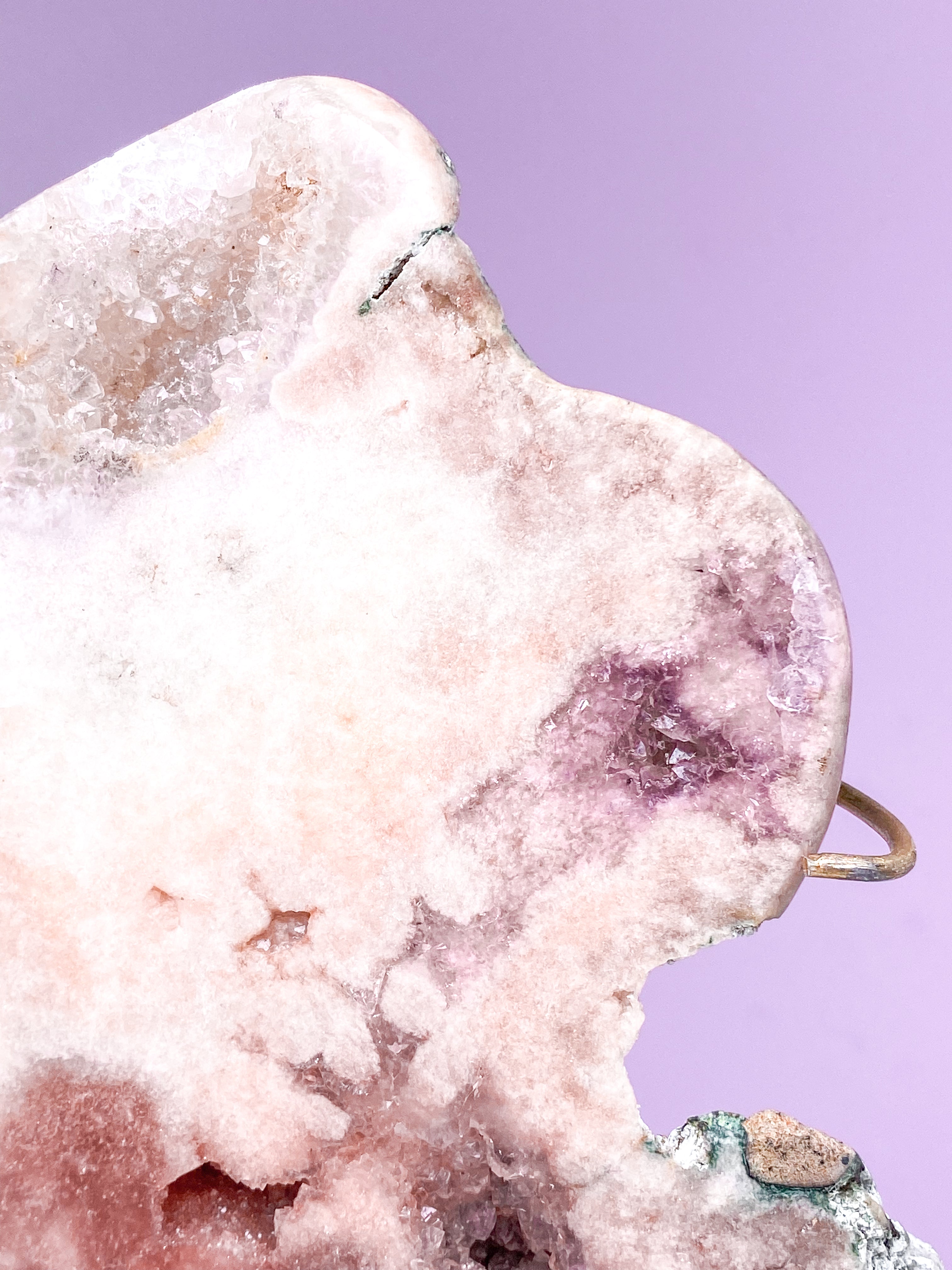 Rosa ametist på fot (nr 19)