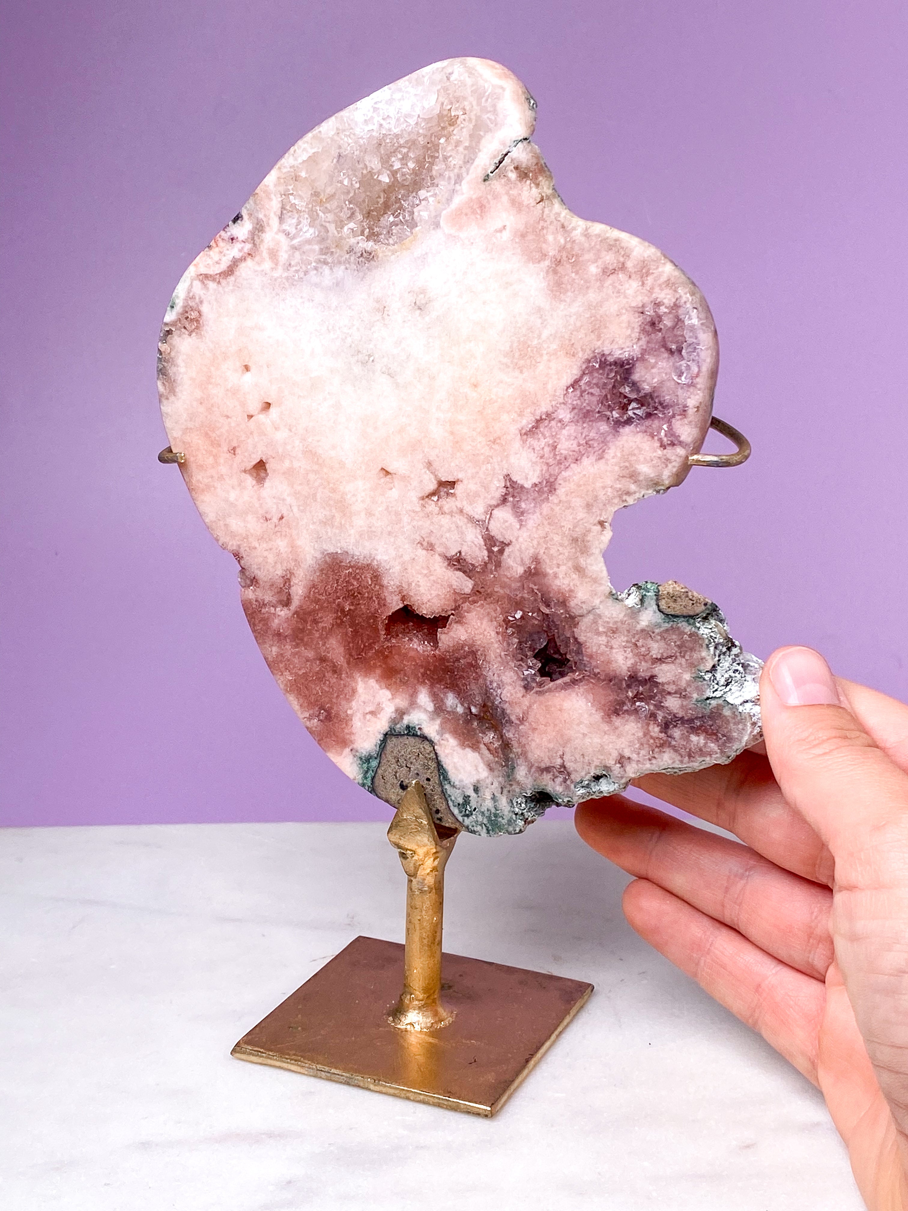 Rosa ametist på fot (nr 19)