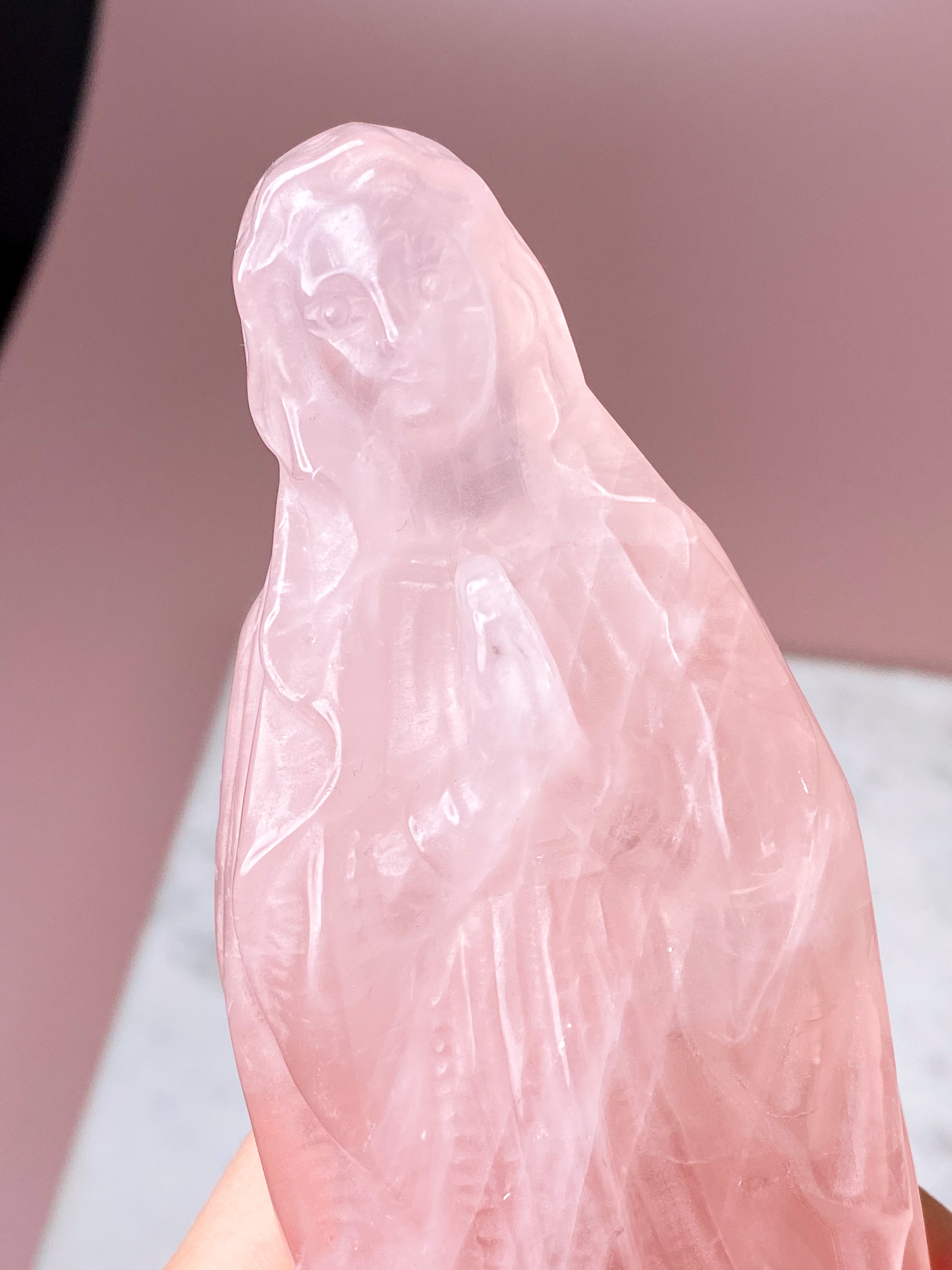 XL Rosakvarts Tower (1,5 kg)