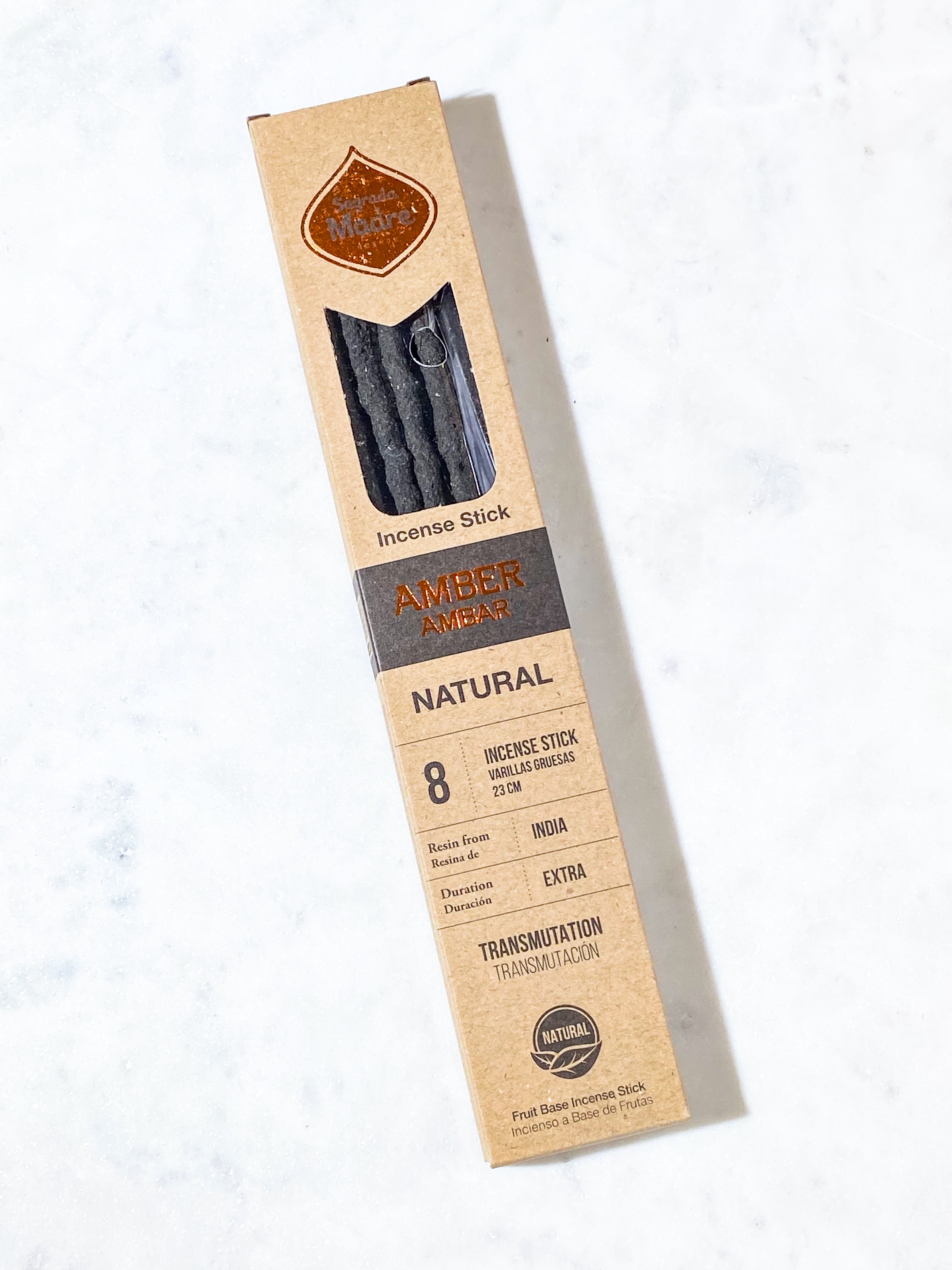 Rökelsepinnar med bärnsten och Palo Santo (8 st.)