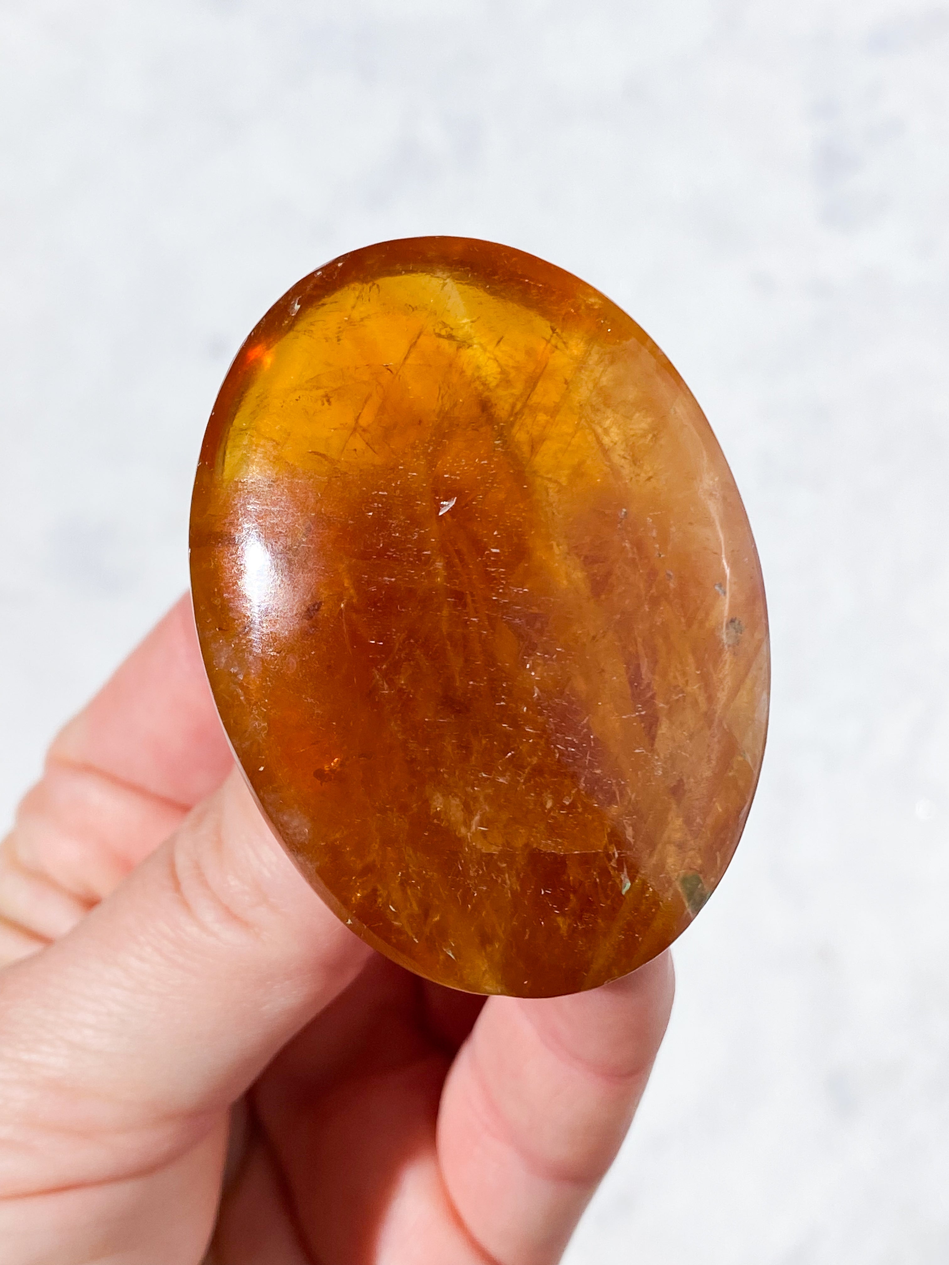 Honungskalcit Palmstone (Nr 7)