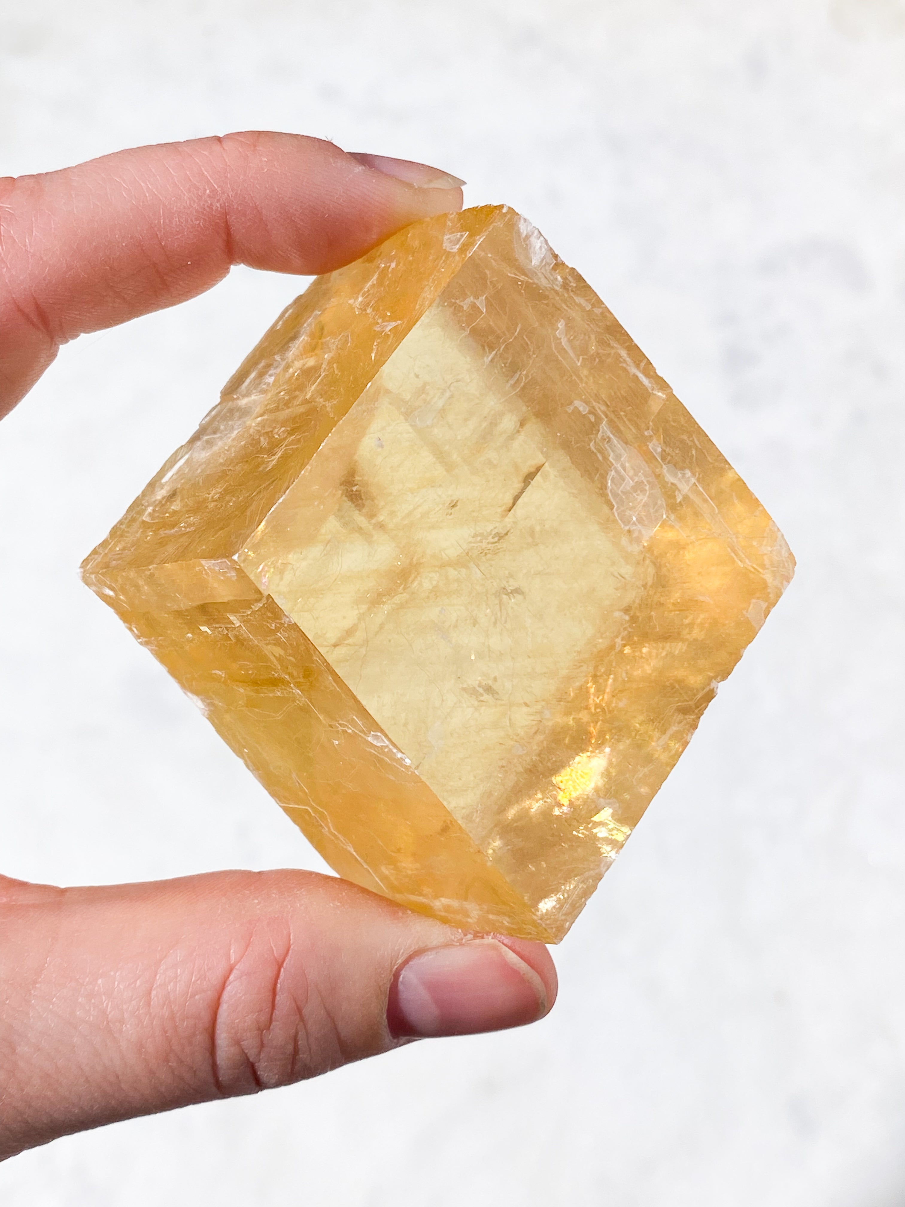 Optisk Honung Kalcit Rå (Nr. 6)