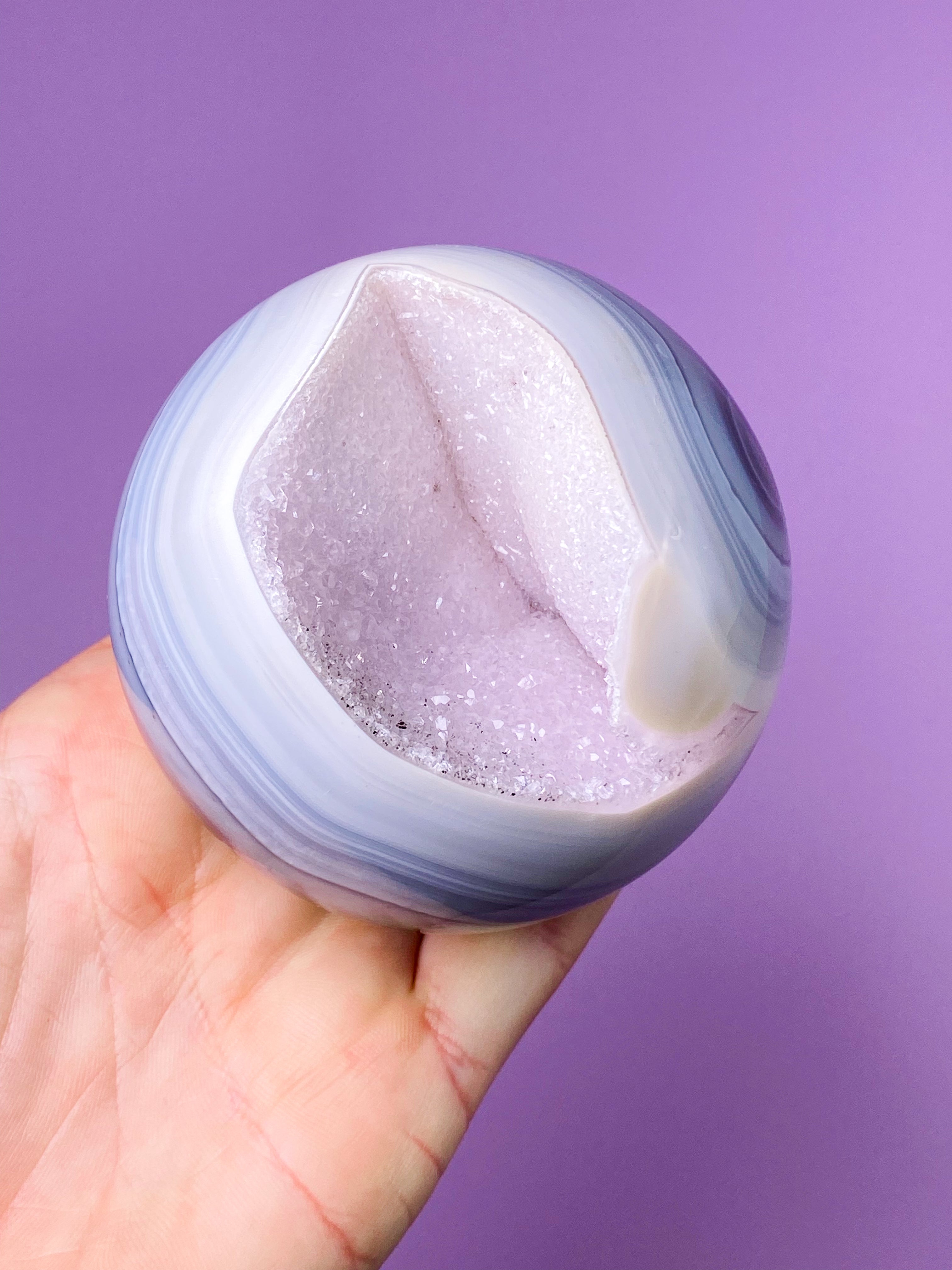 Druzy Agat Sfär (nr 12)