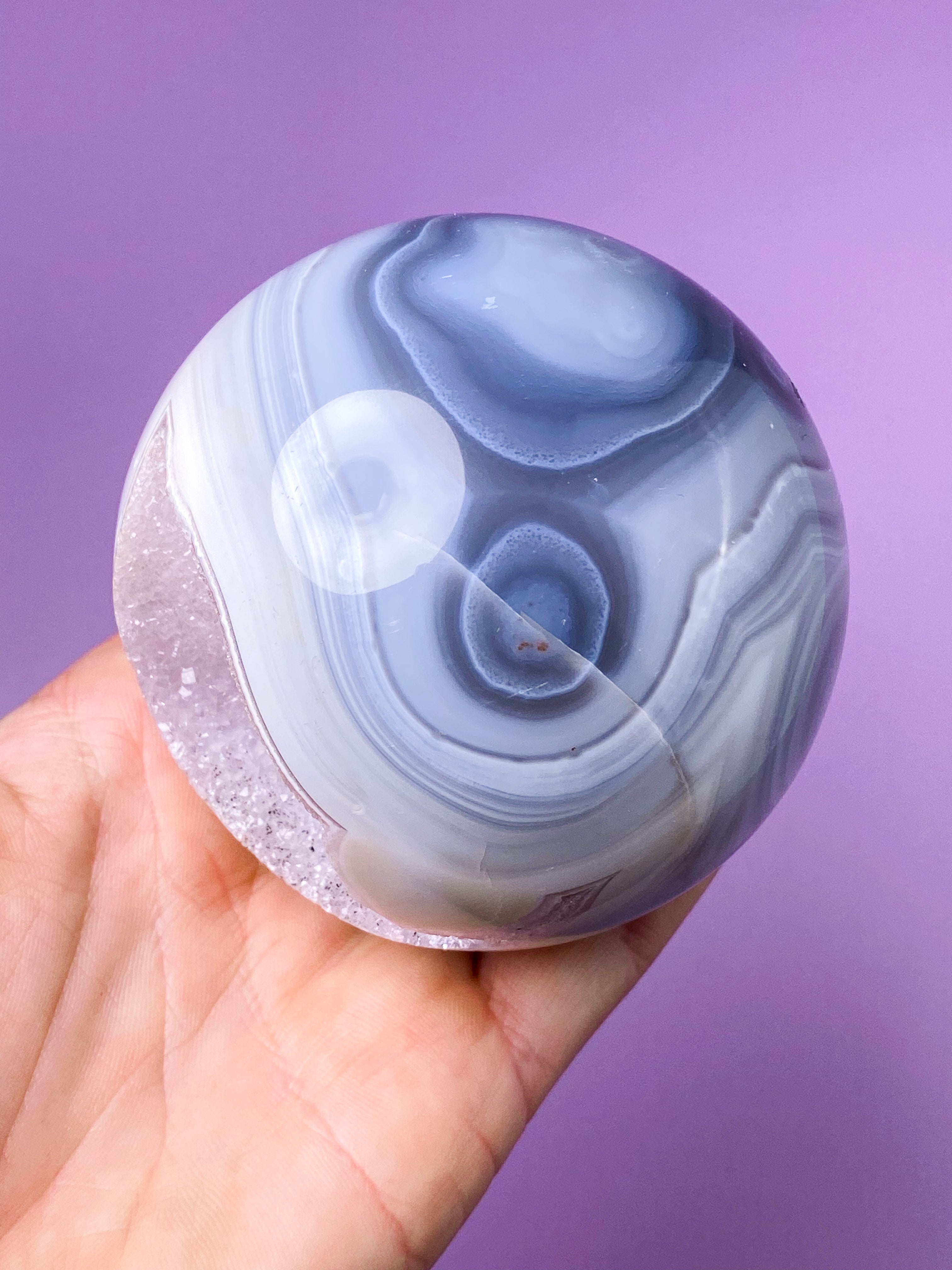 Druzy Agat Sfär (nr 12)