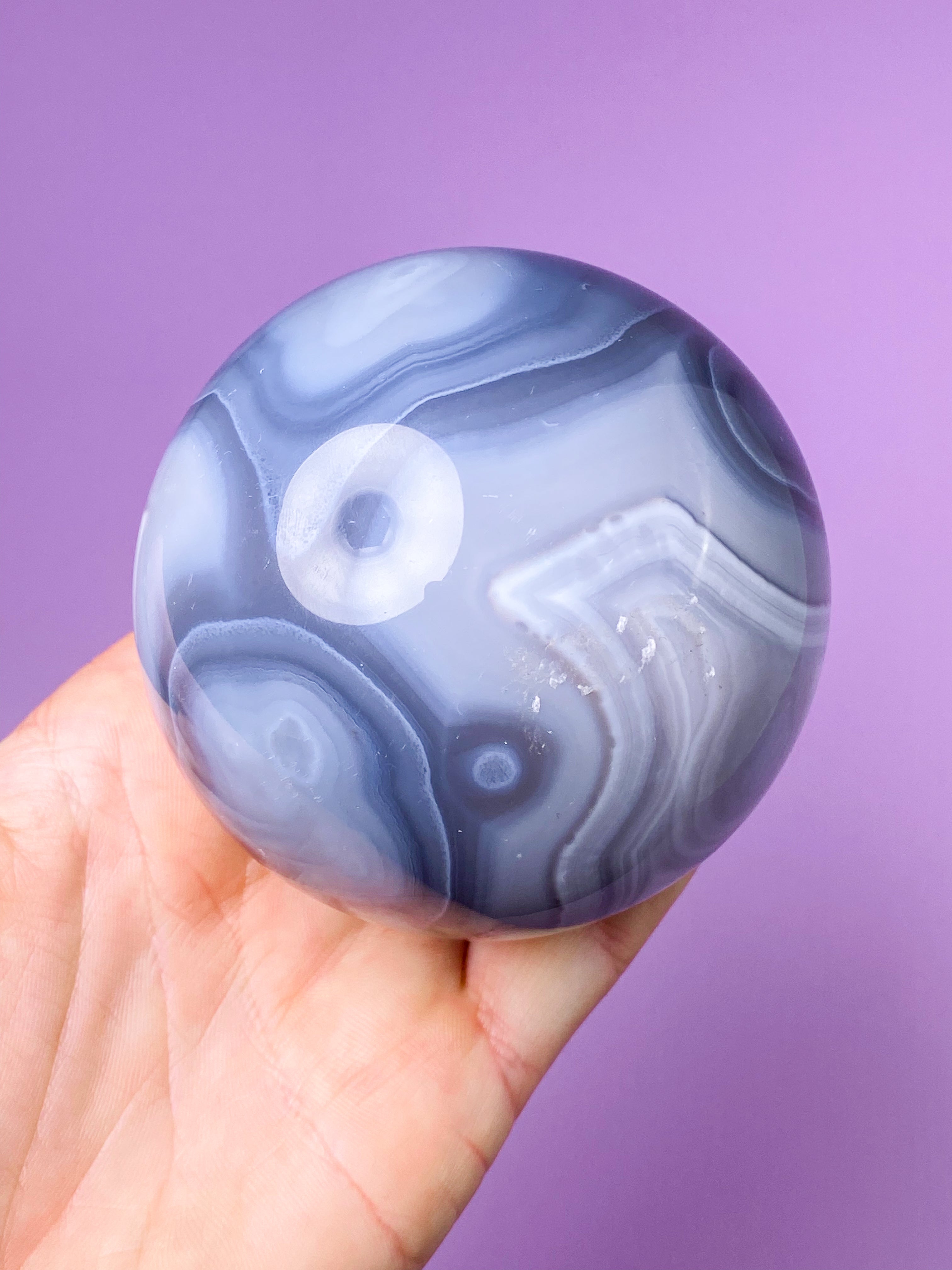 Druzy Agat Sfär (nr 12)