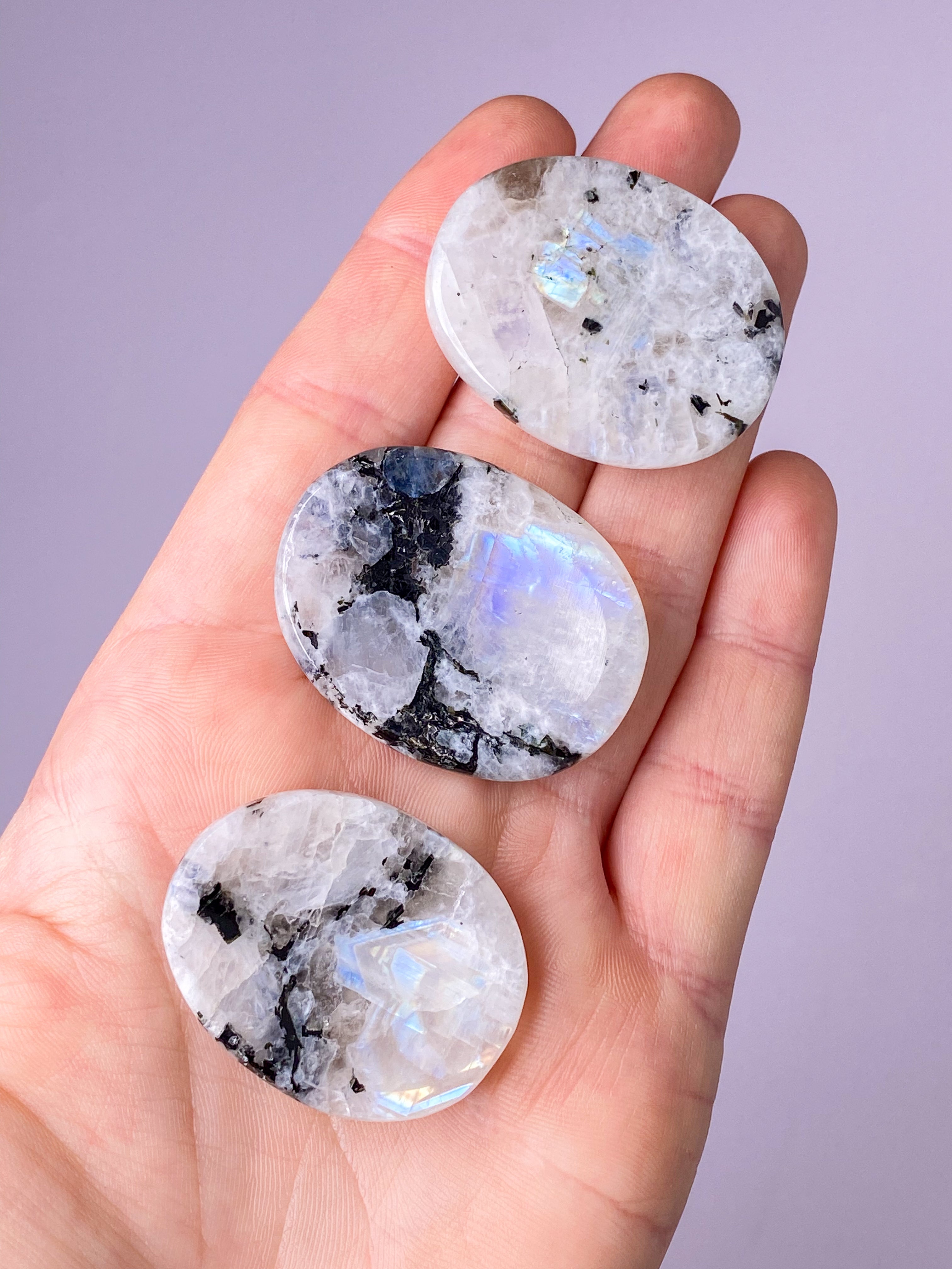 Regnbue Månesten Worrystone