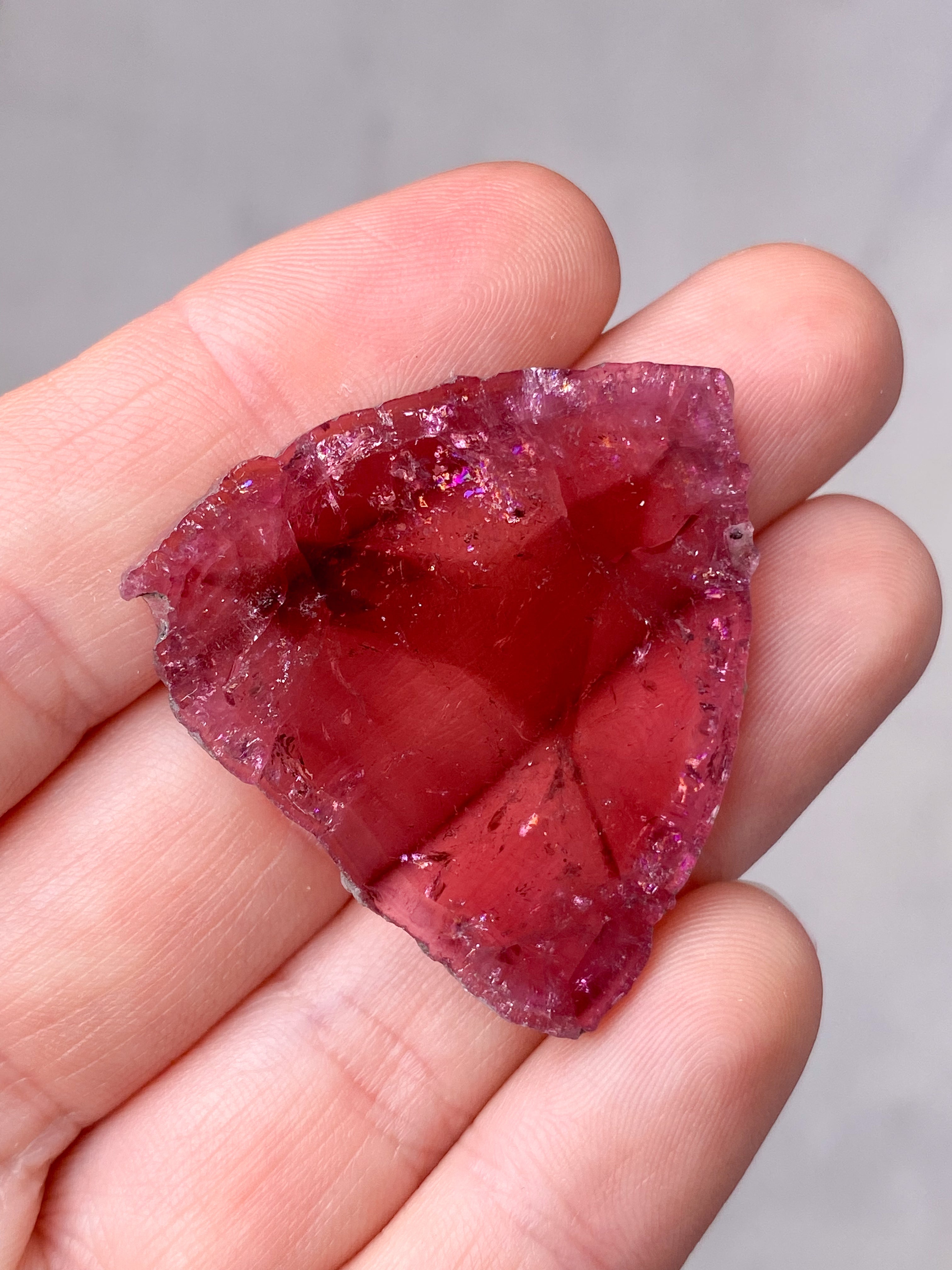 Rosa turmalinskiva (nr 1) Exklusiv kvalitet