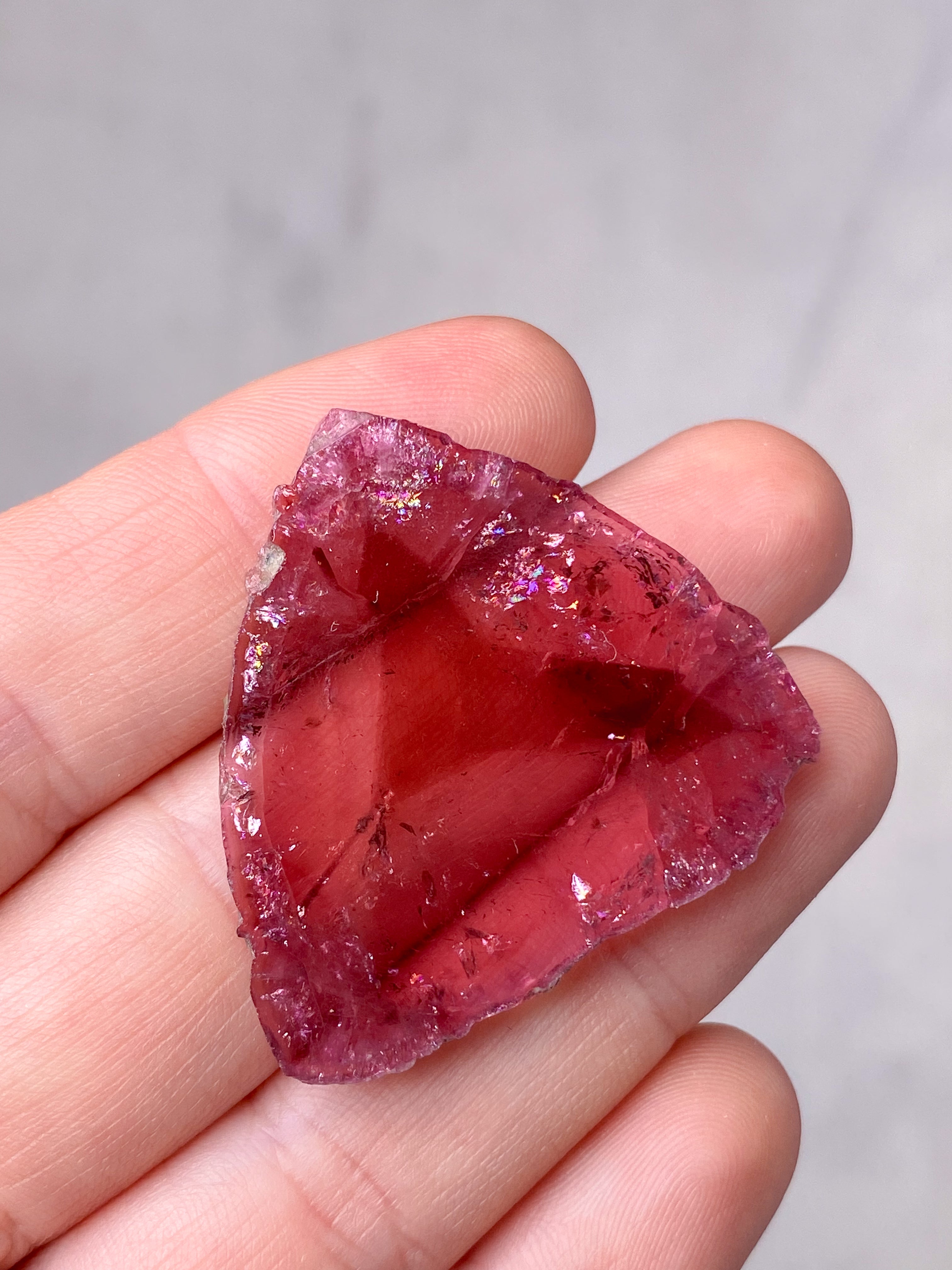 Rosa turmalinskiva (nr 1) Exklusiv kvalitet