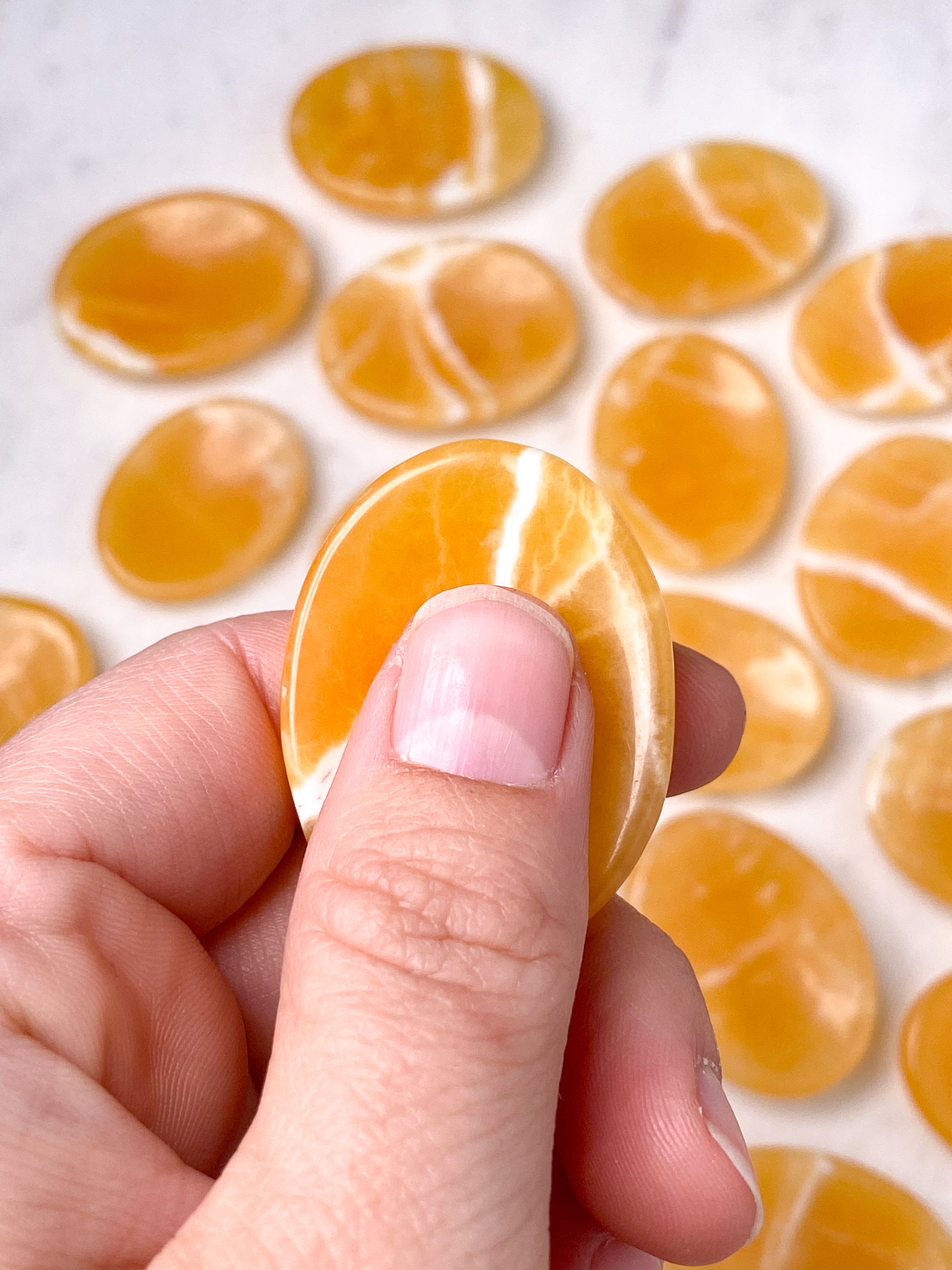 Orange Kalcit Worrystone